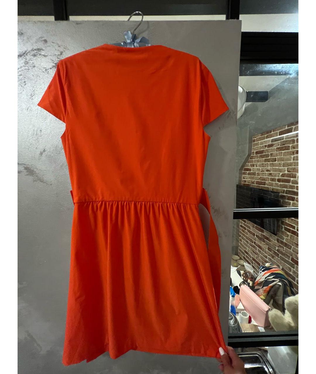 DIANE VON FURSTENBERG Оранжевое коктейльное платье, фото 4