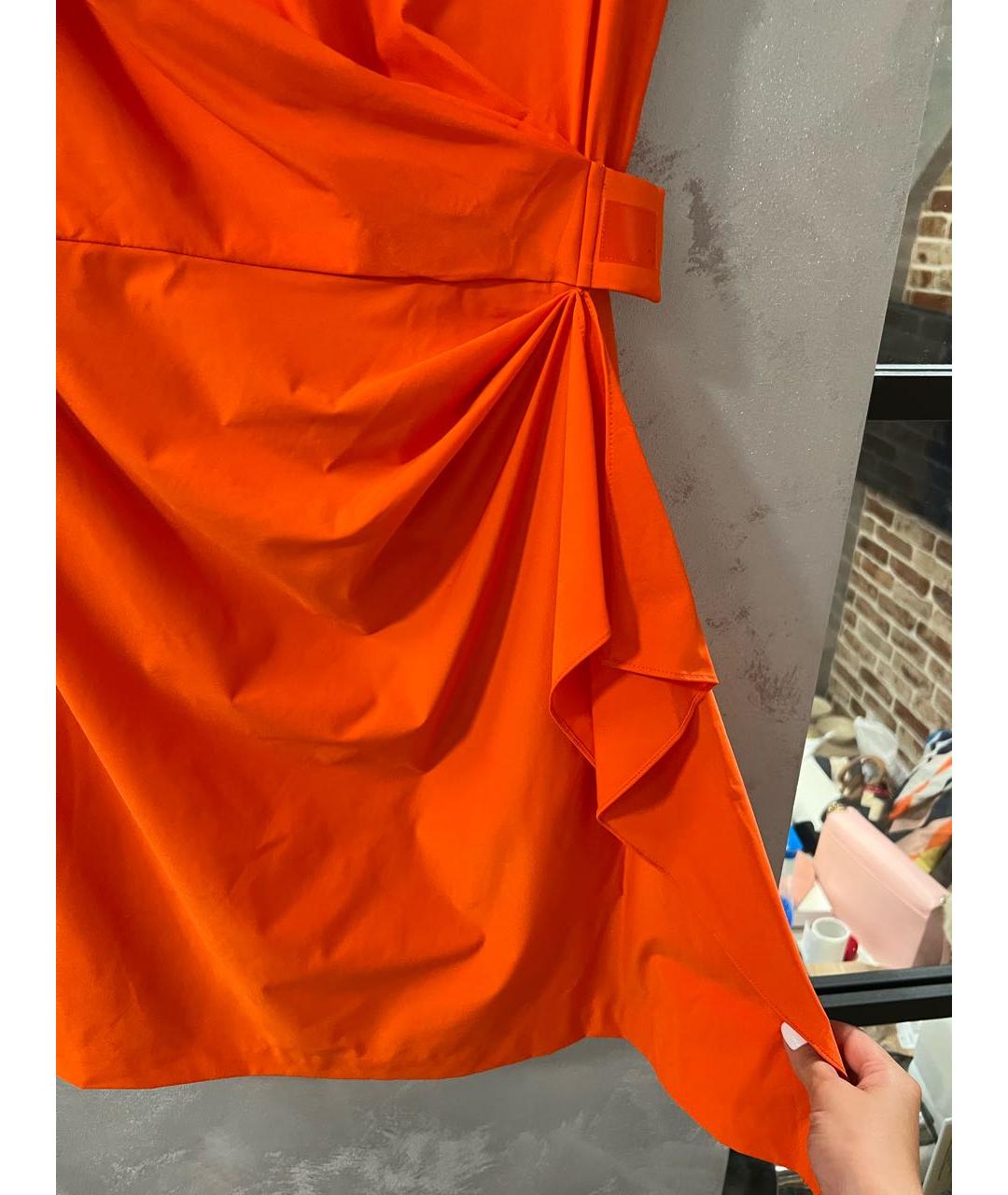 DIANE VON FURSTENBERG Оранжевое коктейльное платье, фото 3