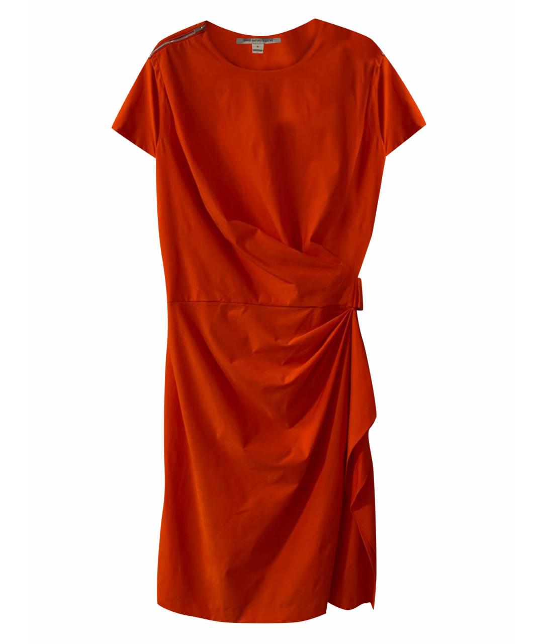 DIANE VON FURSTENBERG Оранжевое коктейльное платье, фото 1
