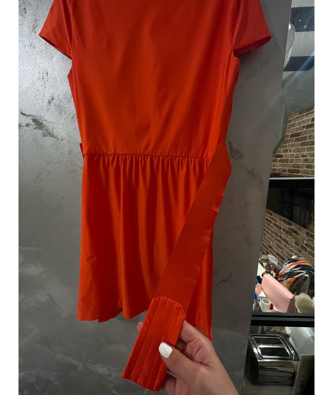 DIANE VON FURSTENBERG Оранжевое коктейльное платье, фото 5