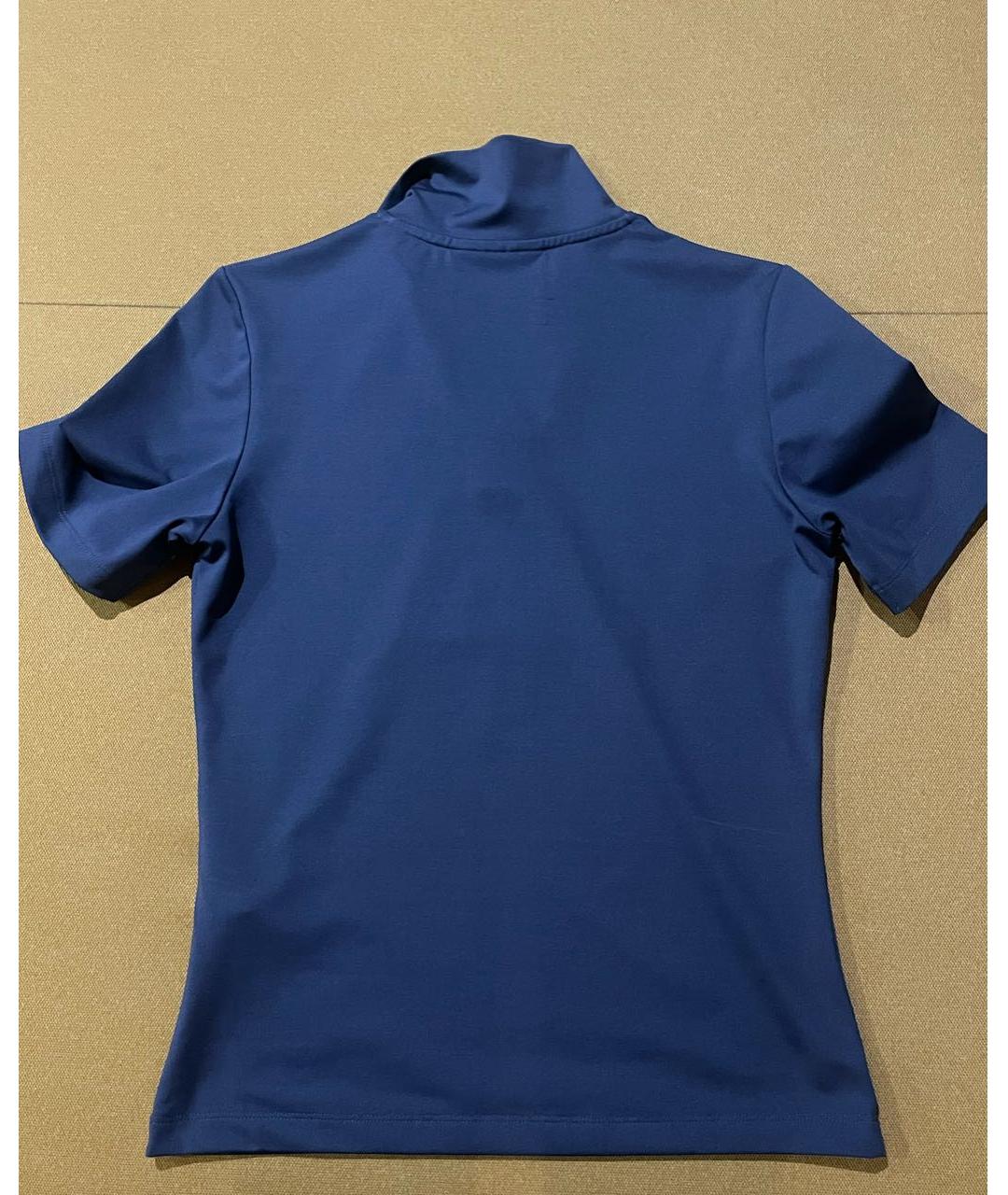 HAN KJOBENHAVN Темно-синяя полиэстеровая футболка, фото 2