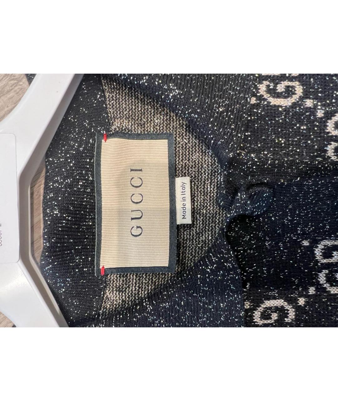 GUCCI Черное хлопковое повседневное платье, фото 5