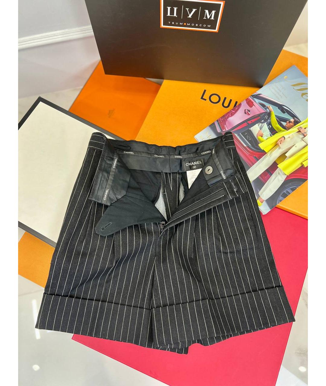 CHANEL Черные шорты, фото 6