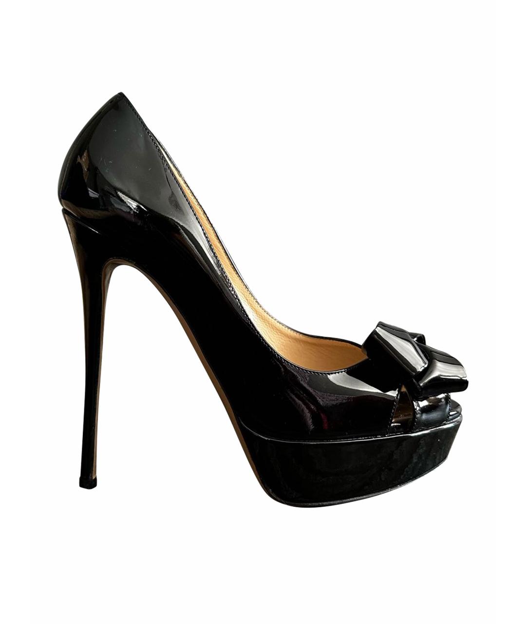 VALENTINO Черные туфли из лакированной кожи, фото 1