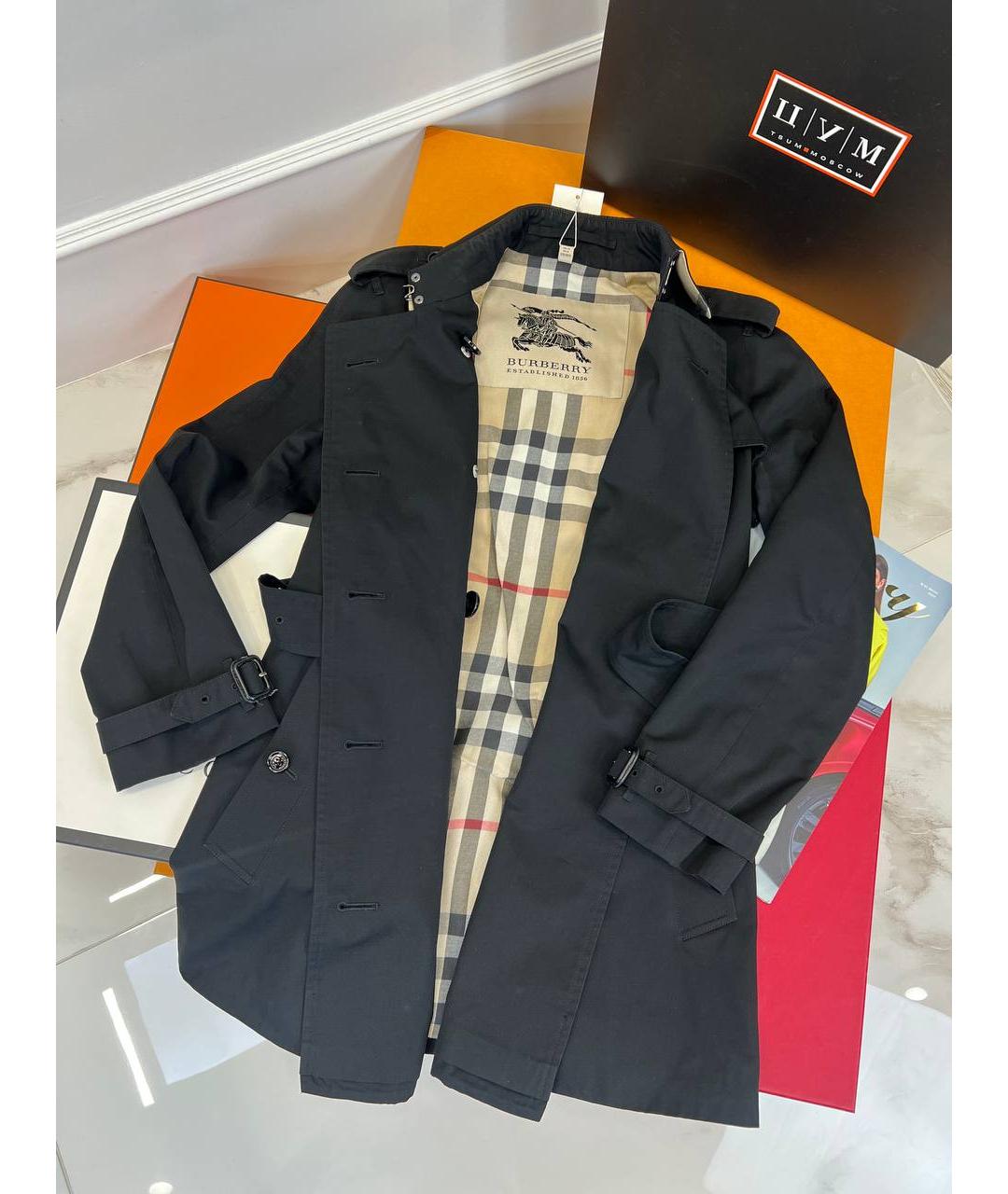 BURBERRY Черный тренч/плащ, фото 6