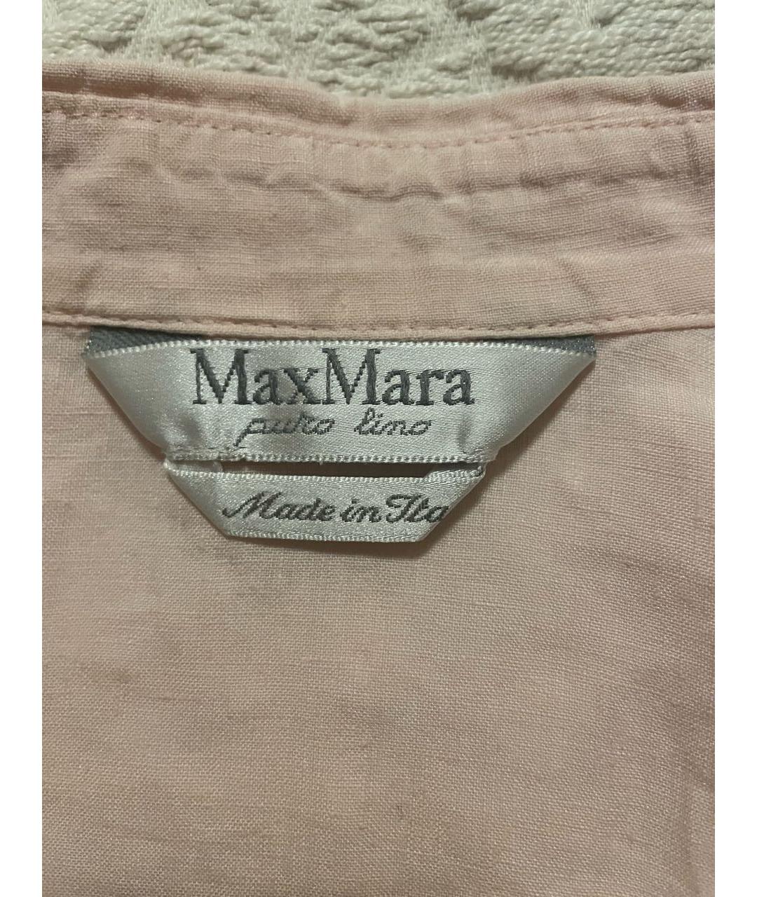 MAX MARA Розовое хлопковое повседневное платье, фото 5