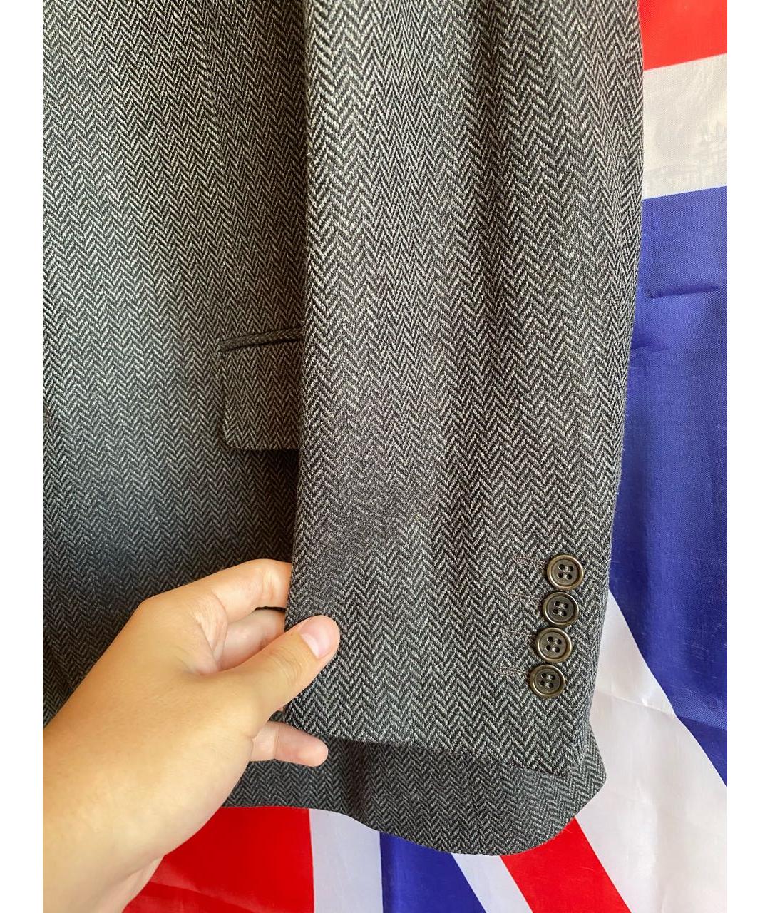 CANALI Серый шерстяной пиджак, фото 3