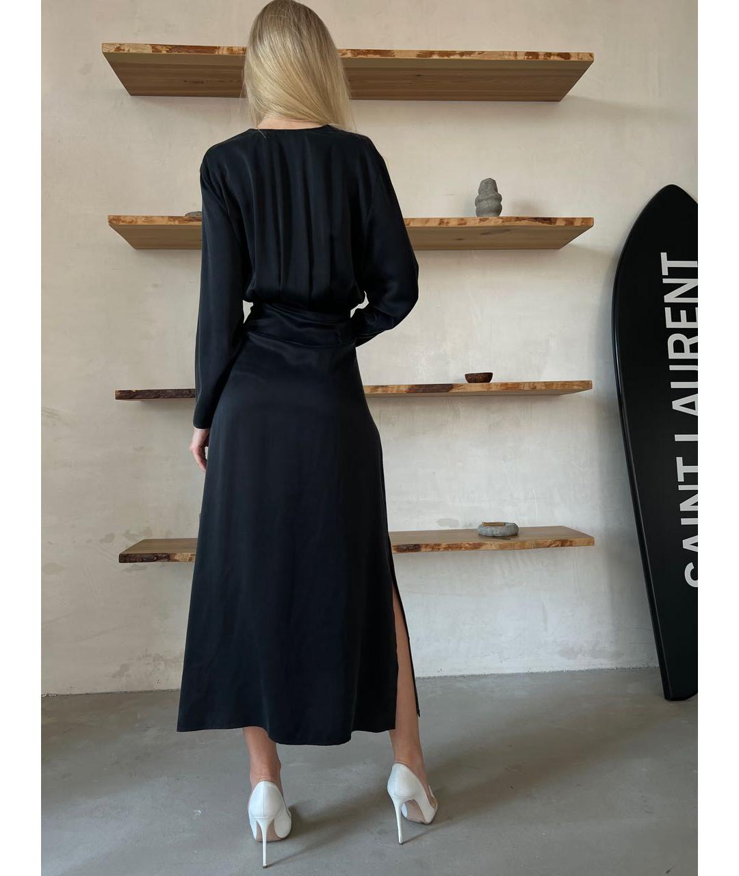 IRO Черное шелковое платье, фото 6