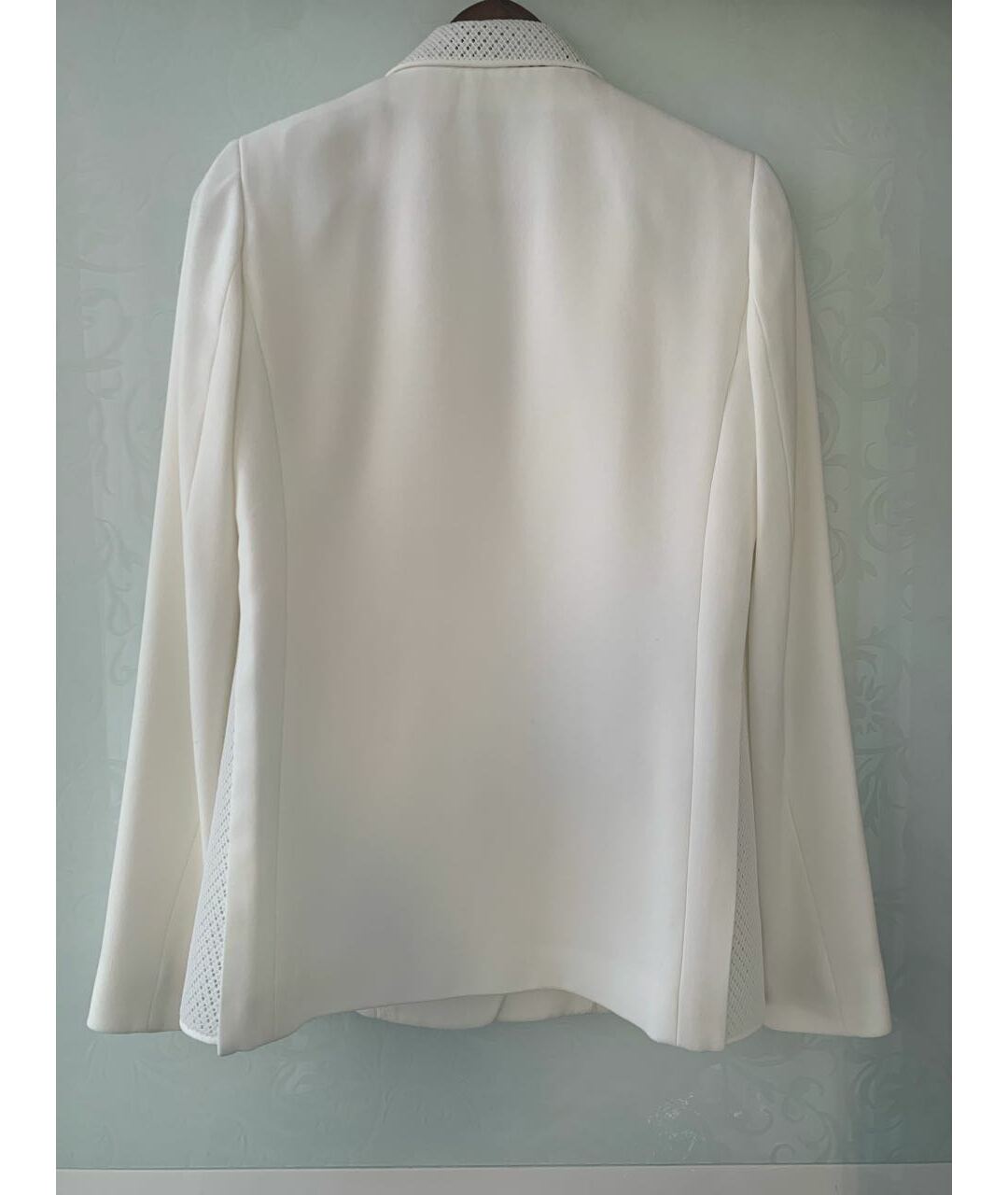 ELIE TAHARI Белый полиэстеровый жакет/пиджак, фото 2