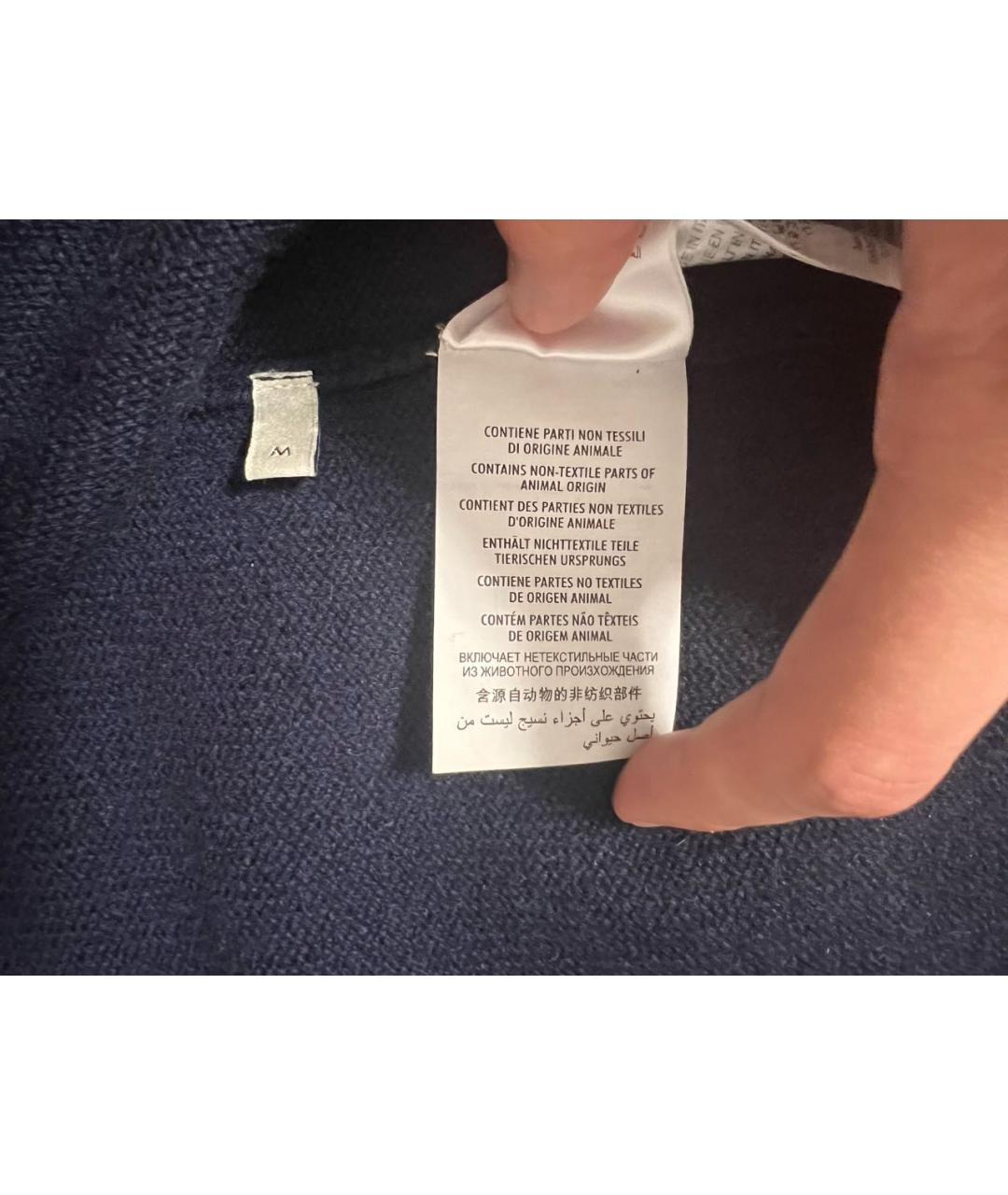 GUCCI Темно-синий кашемировый кардиган, фото 8