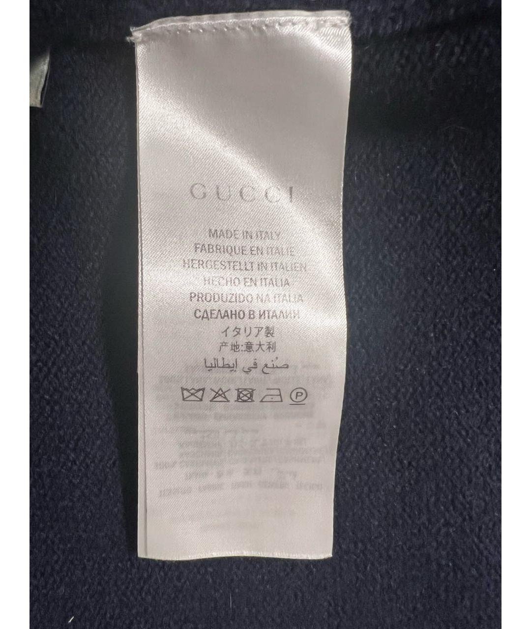 GUCCI Темно-синий кашемировый кардиган, фото 6