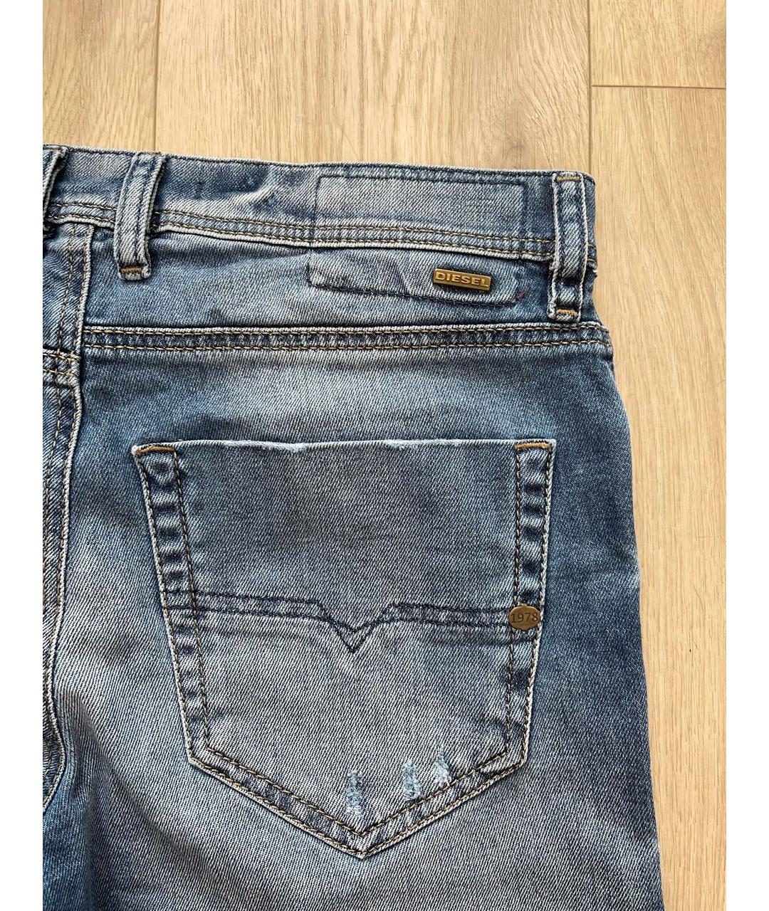DIESEL Синие хлопковые джинсы скинни, фото 7