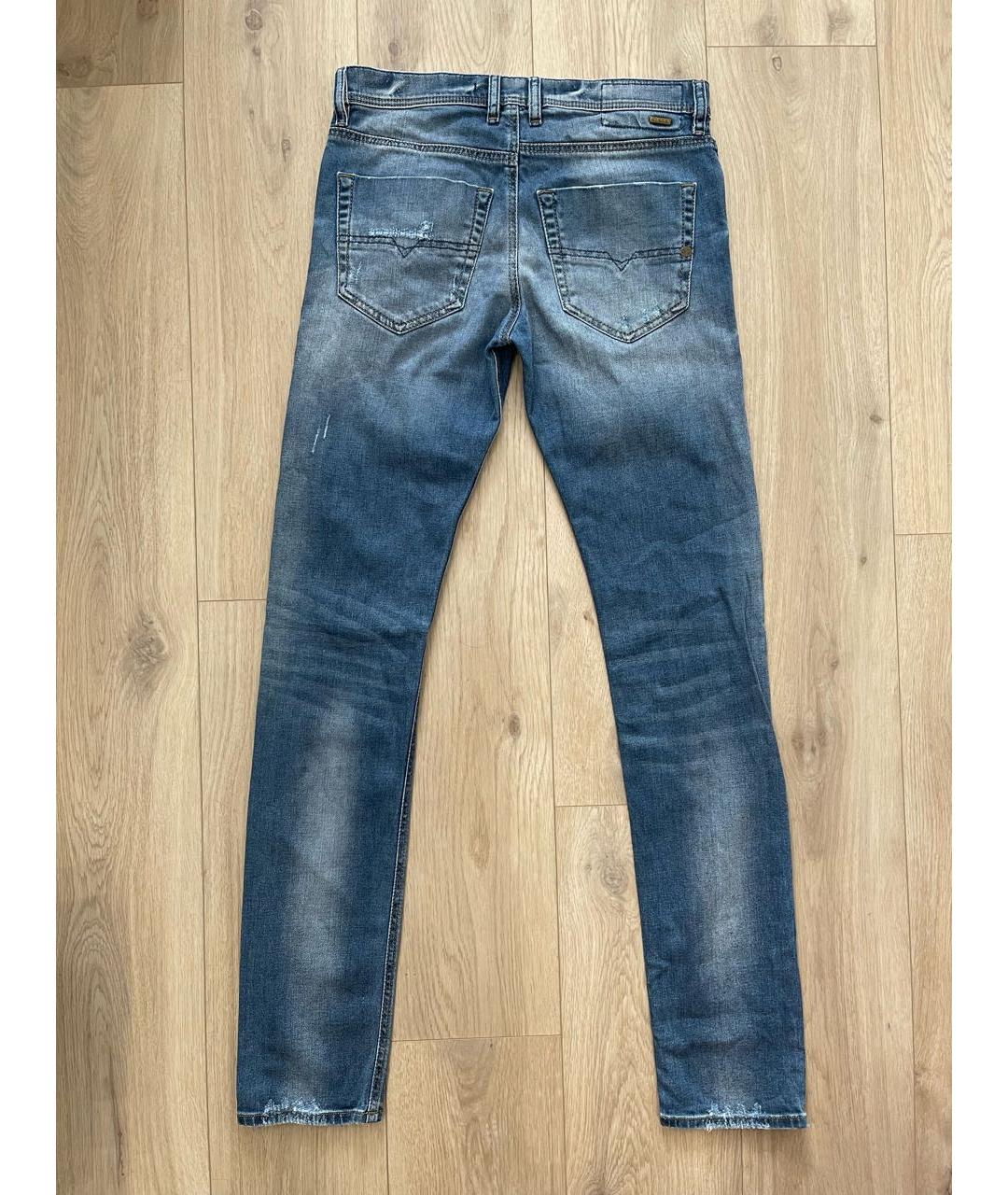DIESEL Синие хлопковые джинсы скинни, фото 2