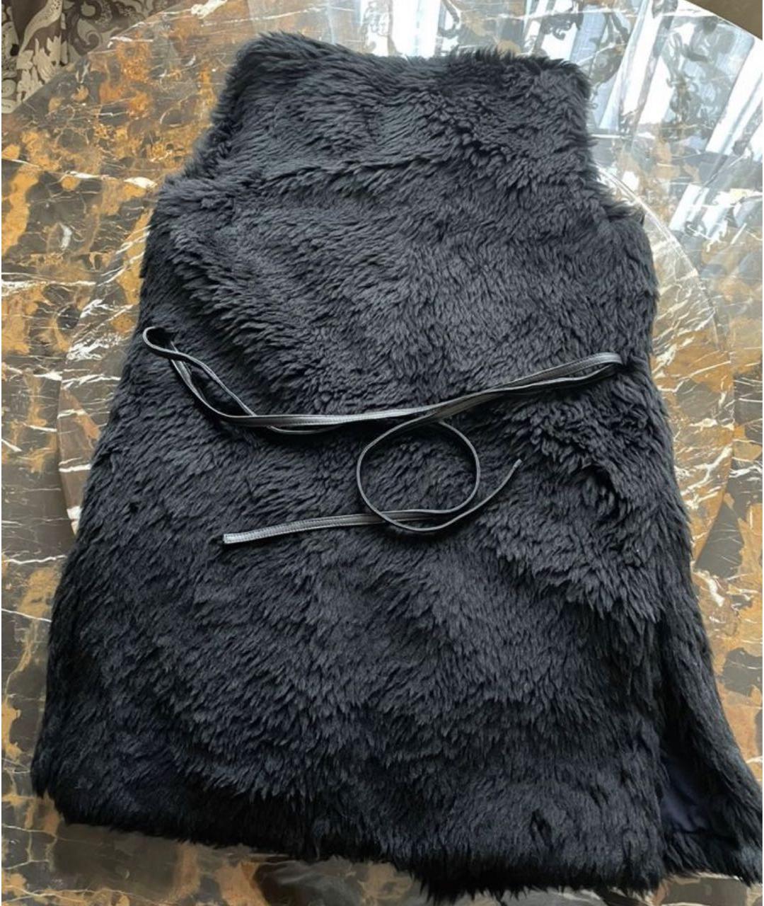 METEO YVES SALOMON Черный шерстяной жилет, фото 2
