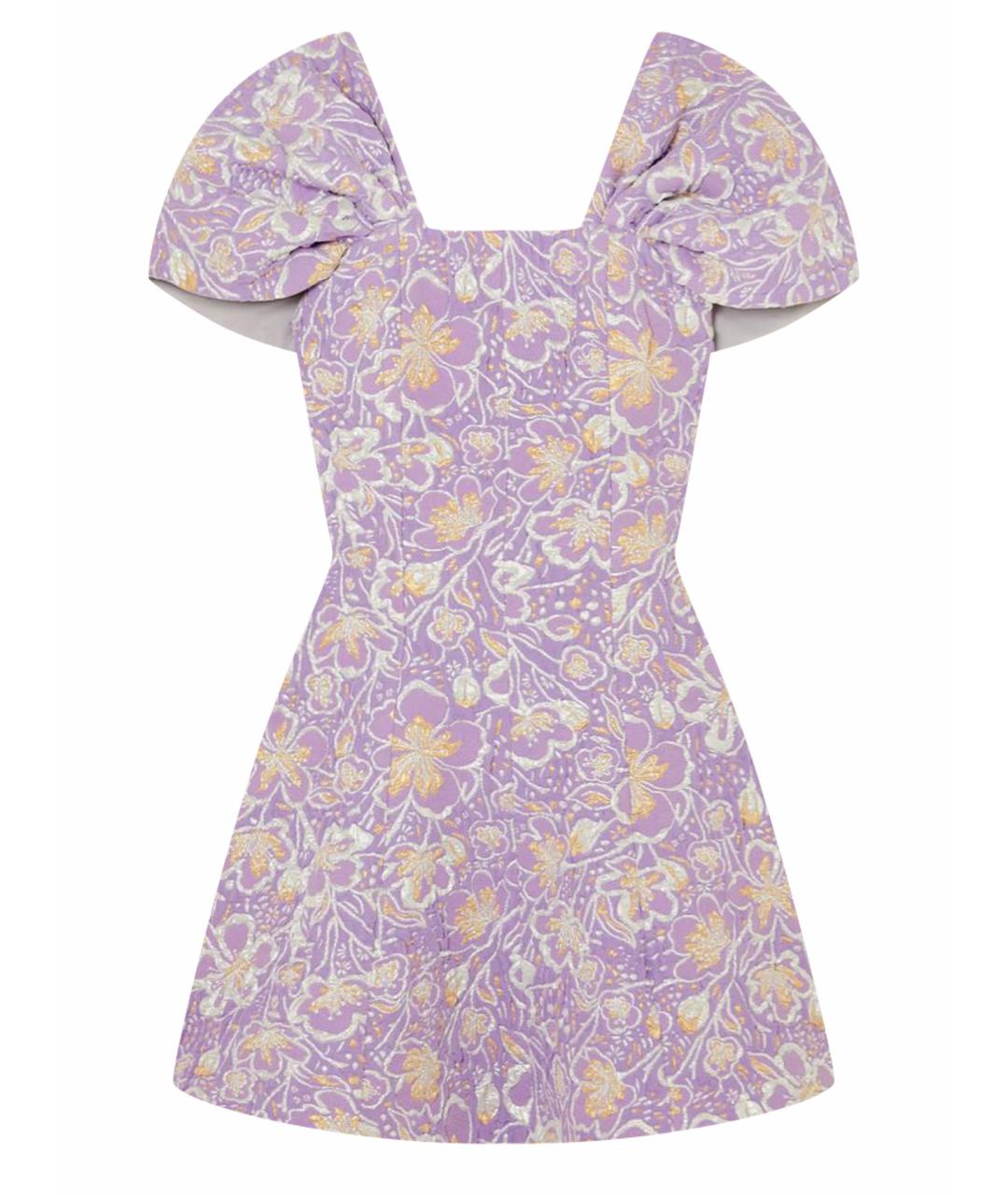ROTATE Фиолетовое полиэстеровое коктейльное платье, фото 1