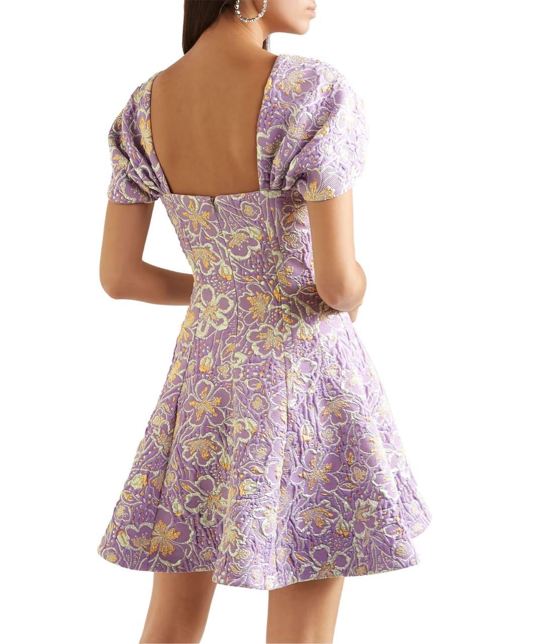 ROTATE Фиолетовое полиэстеровое коктейльное платье, фото 2