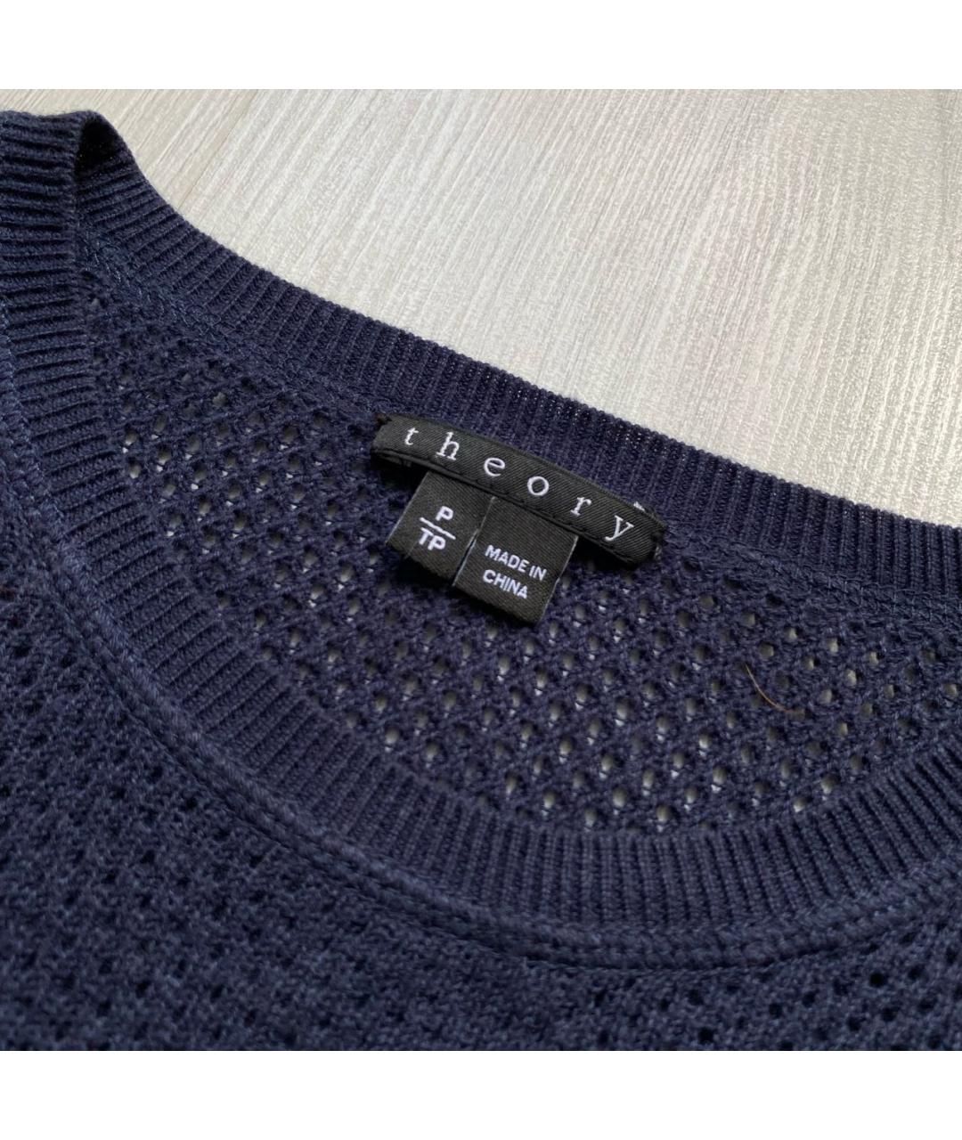 THEORY Темно-синий джемпер / свитер, фото 3