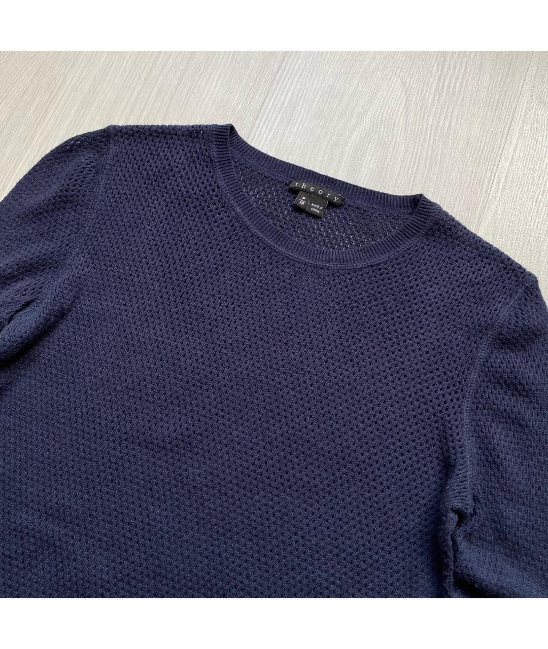 THEORY Темно-синий джемпер / свитер, фото 2