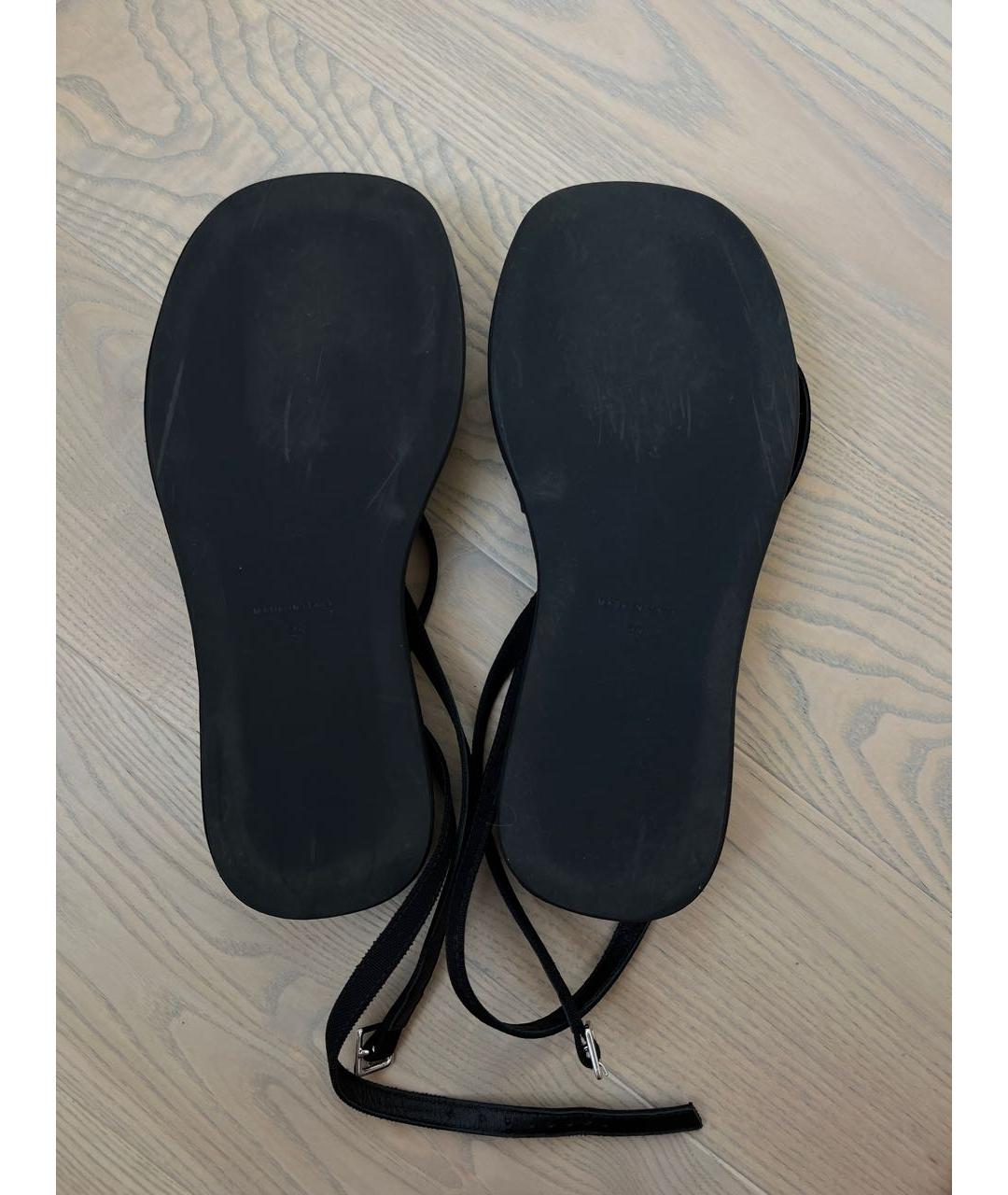 GIABORGHINI Черные текстильные сандалии, фото 5