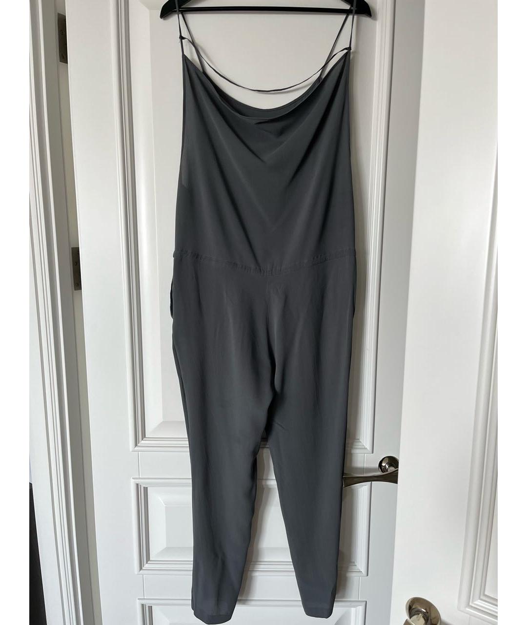 BRUNELLO CUCINELLI Антрацитовый шелковый комбинезон, фото 2