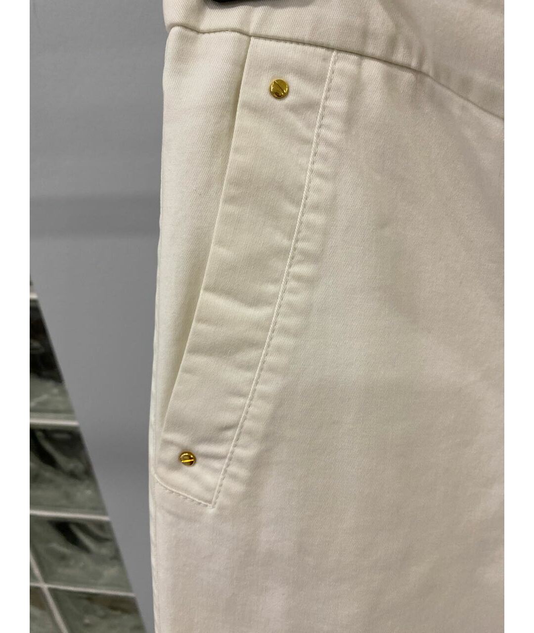 EMILIO PUCCI Белые брюки узкие, фото 5