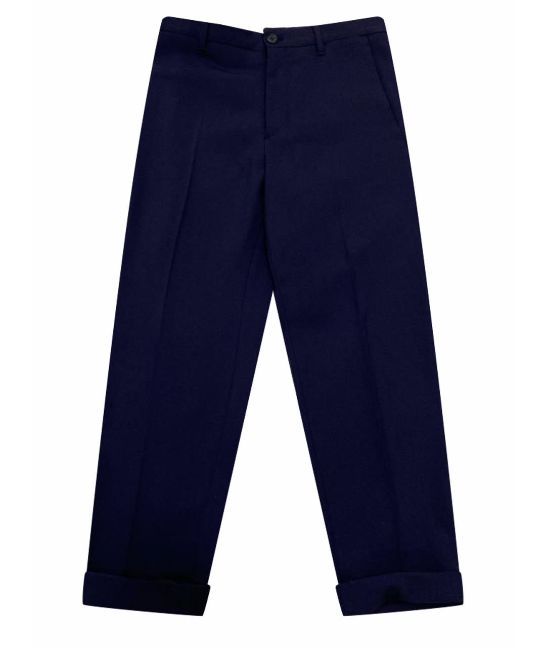 MIU MIU Темно-синие прямые брюки, фото 1