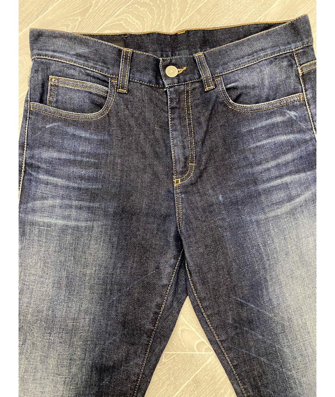 GUCCI Темно-синие джинсы слим, фото 4