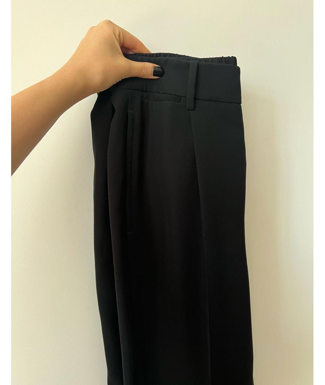 VINCE Черные прямые брюки, фото 4