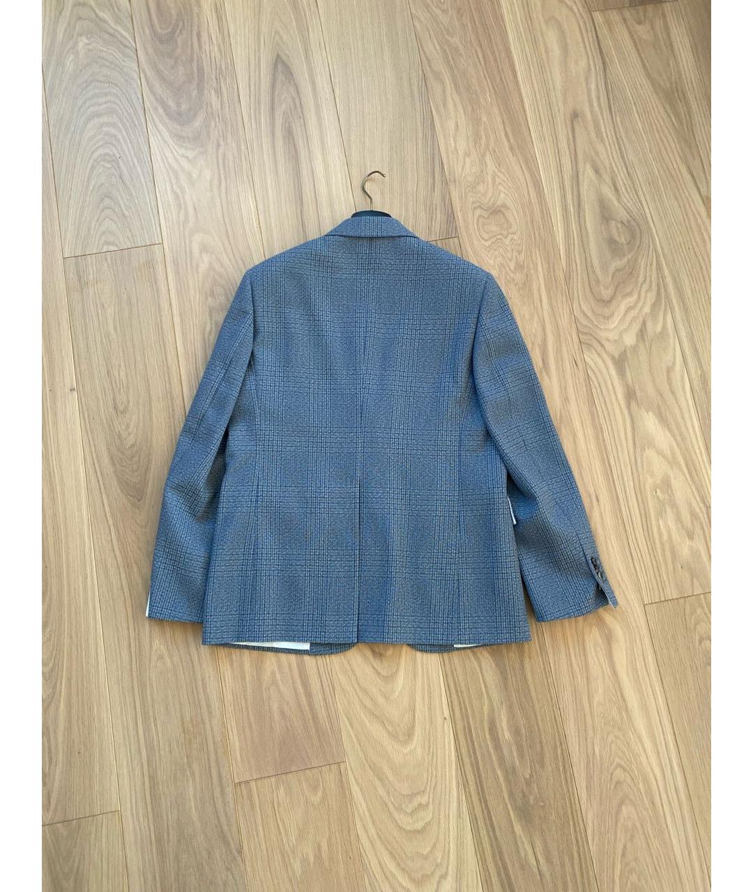 CALVIN KLEIN Голубой хлопковый жакет/пиджак, фото 2
