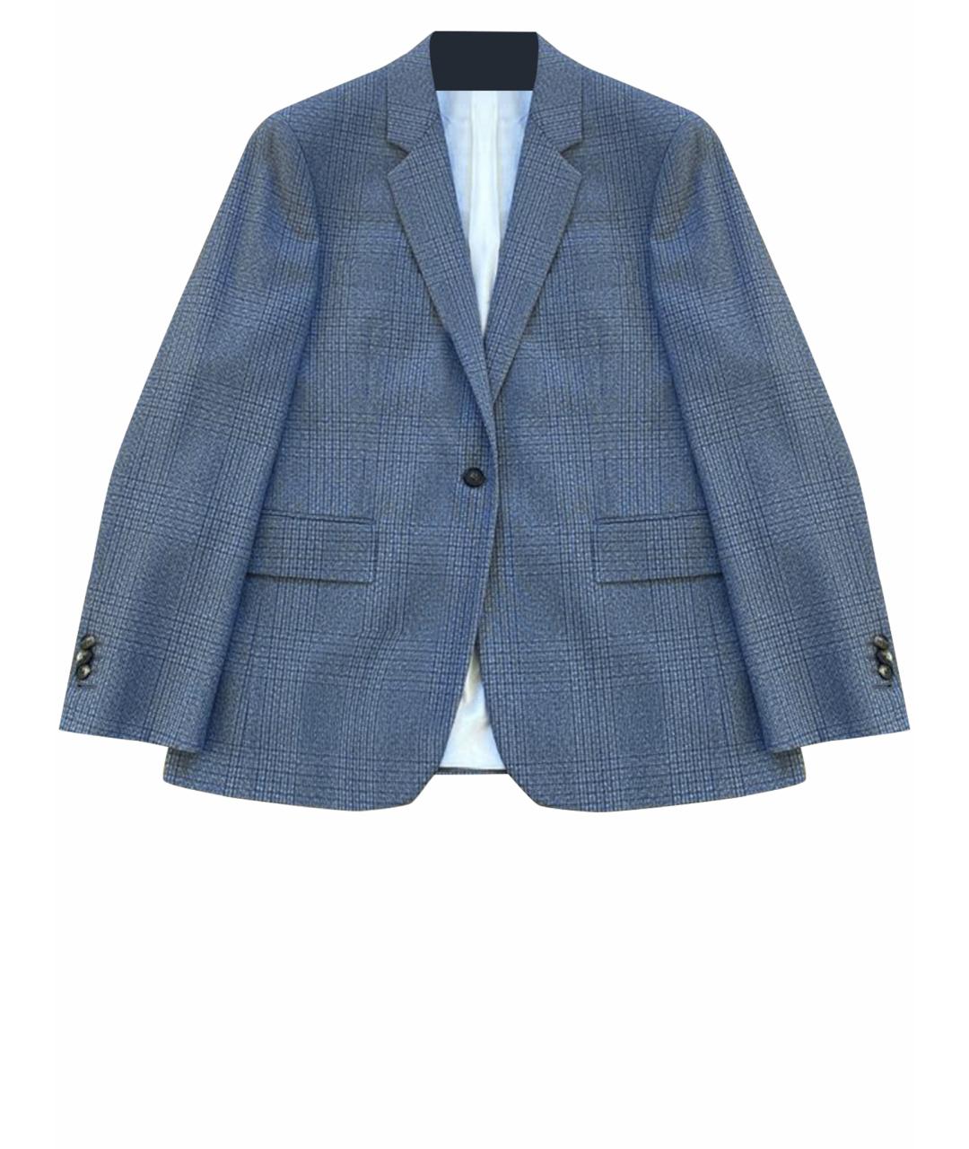 CALVIN KLEIN Голубой хлопковый жакет/пиджак, фото 1
