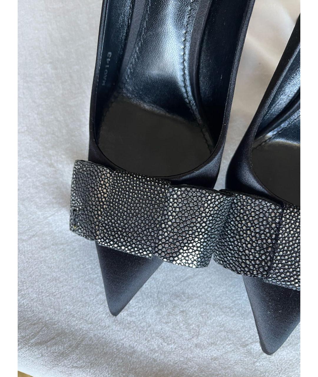 LOUIS VUITTON PRE-OWNED Черные туфли из экзотической кожи, фото 7