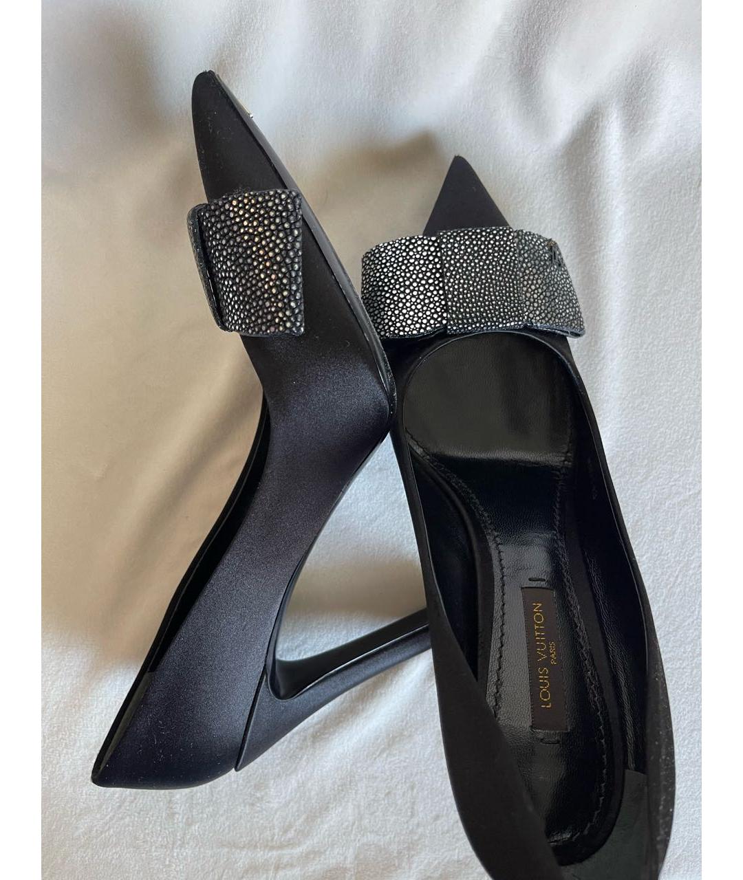 LOUIS VUITTON PRE-OWNED Черные туфли из экзотической кожи, фото 5