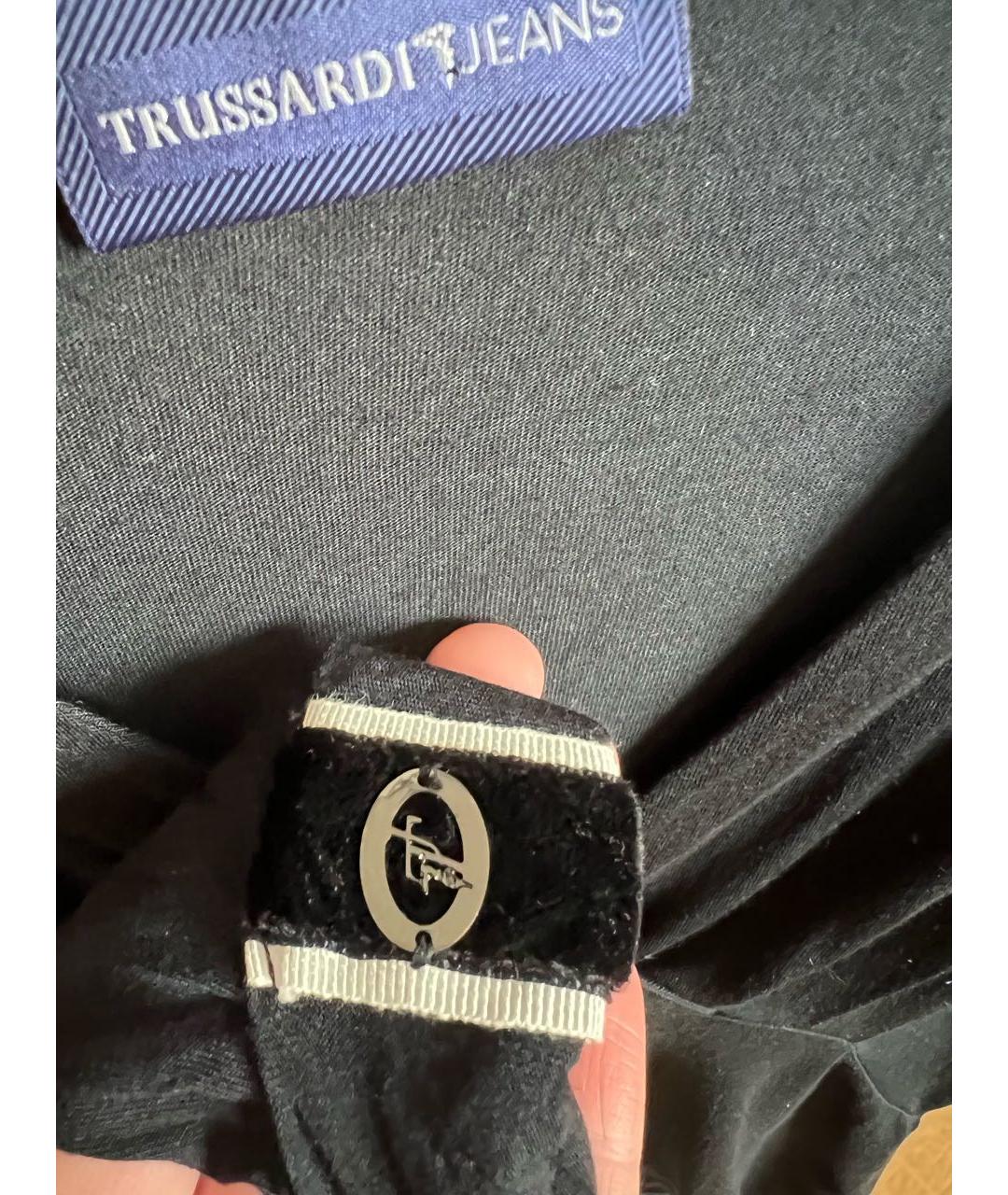 TRUSSARDI JEANS Черная блузы, фото 4