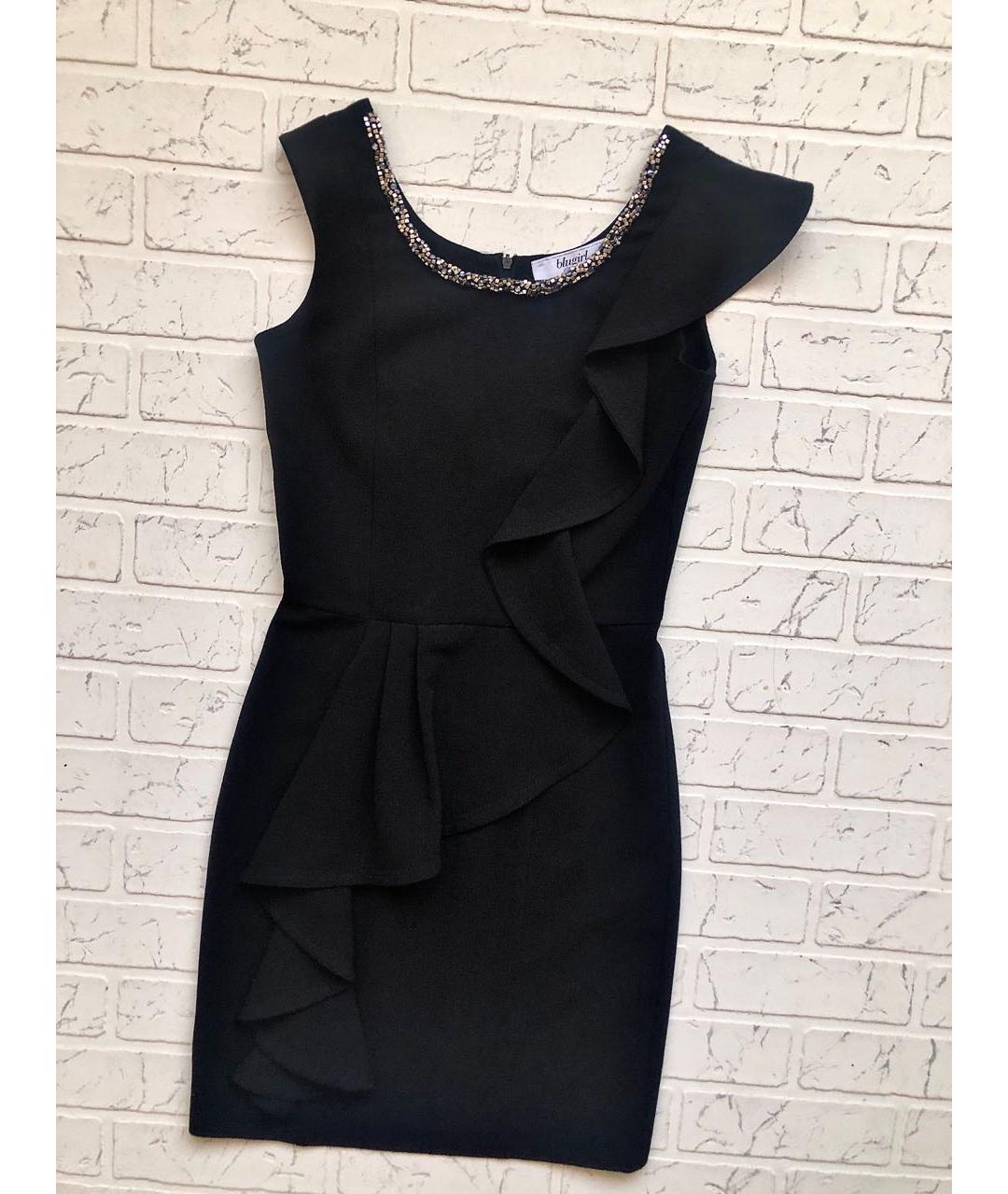 BLUMARINE Черное полиэстеровое платье, фото 2
