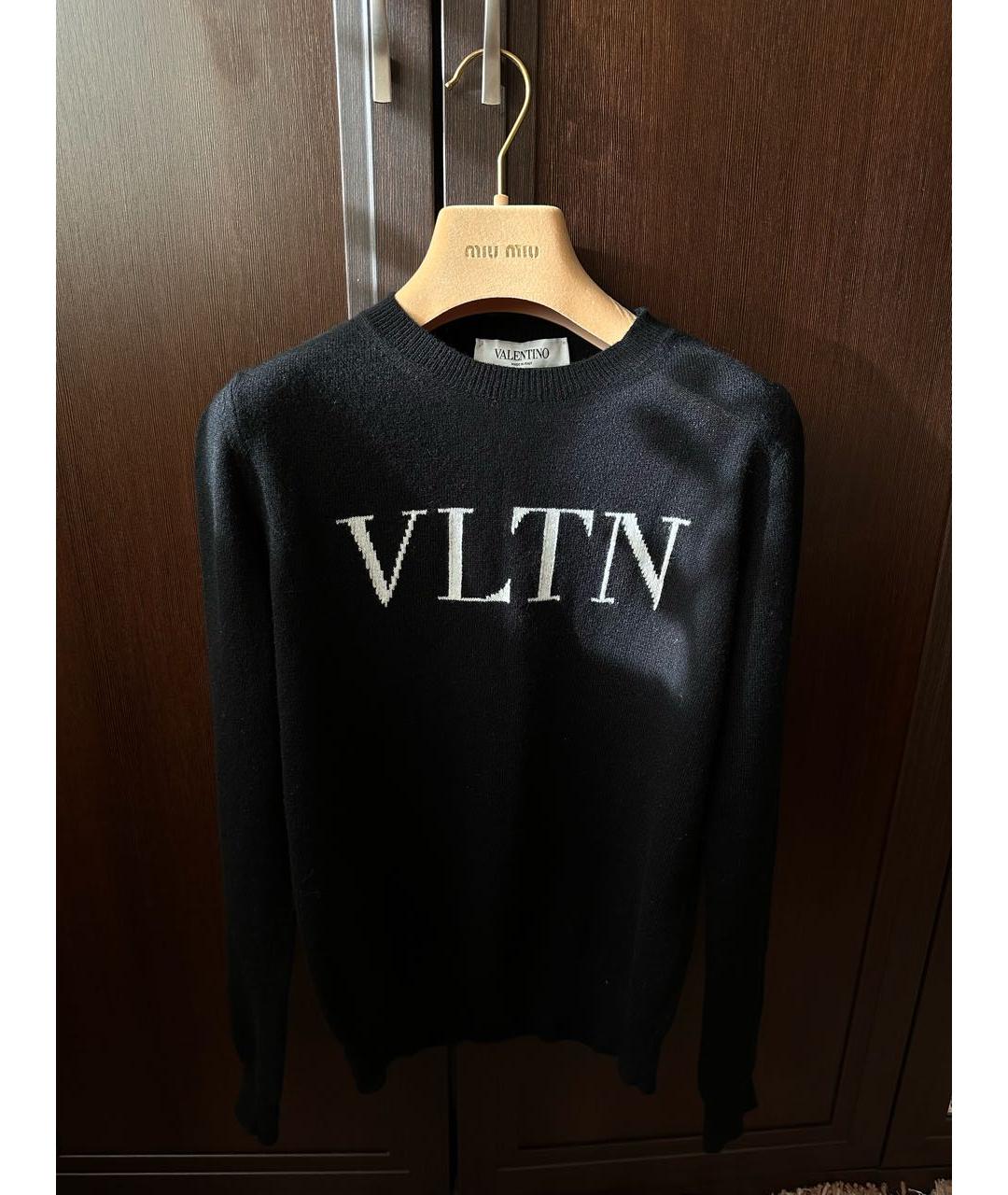 VALENTINO Черный шерстяной джемпер / свитер, фото 5