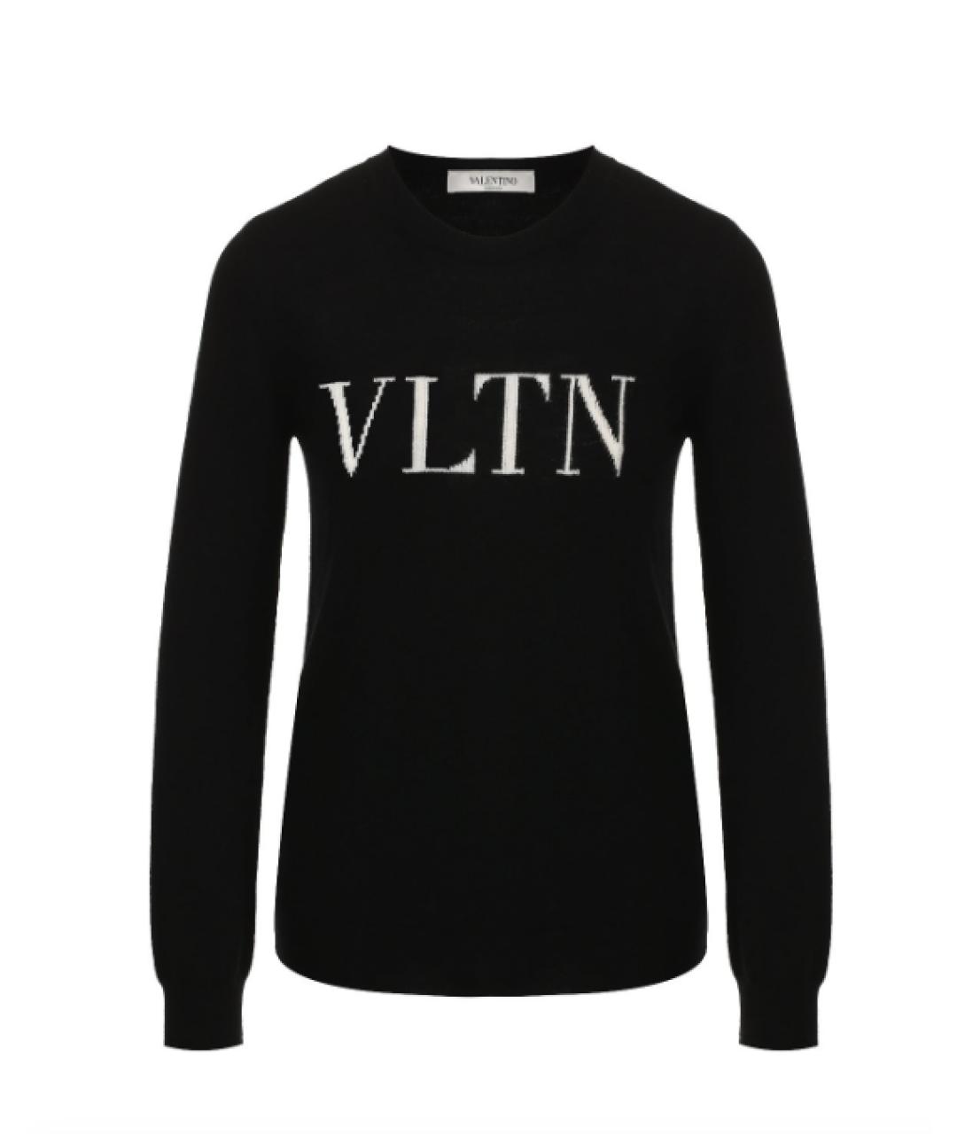 VALENTINO Черный шерстяной джемпер / свитер, фото 1