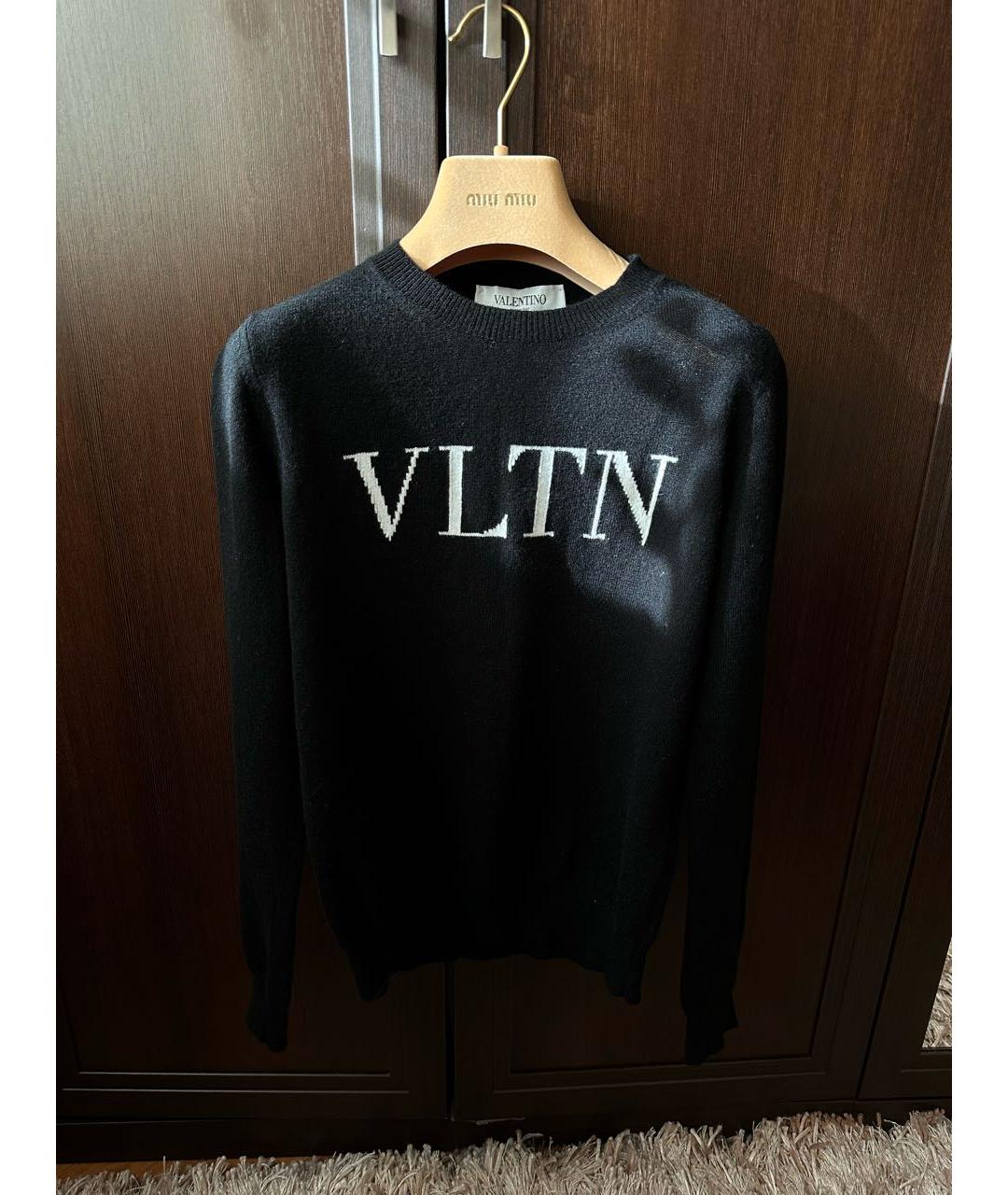 VALENTINO Черный шерстяной джемпер / свитер, фото 3