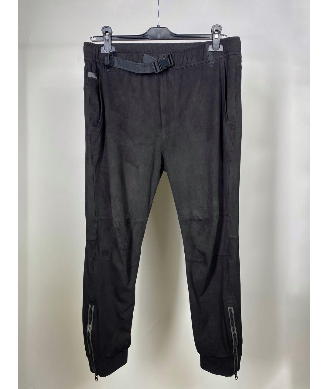DIESEL Черные полиэстеровые повседневные брюки, фото 9