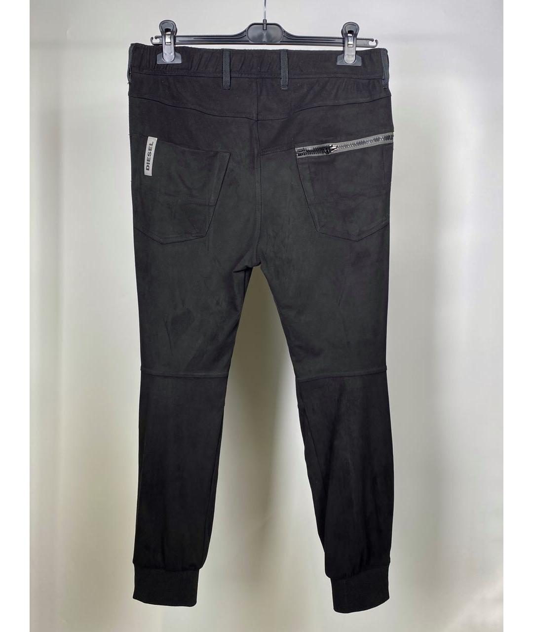 DIESEL Черные полиэстеровые повседневные брюки, фото 2