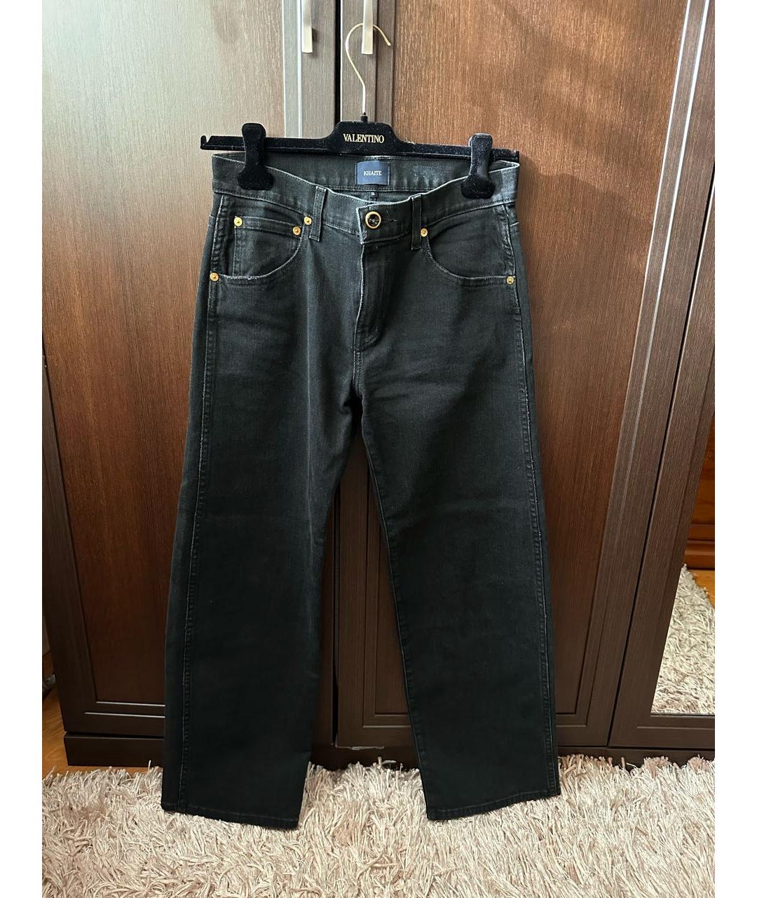 KHAITE Черные прямые джинсы, фото 5