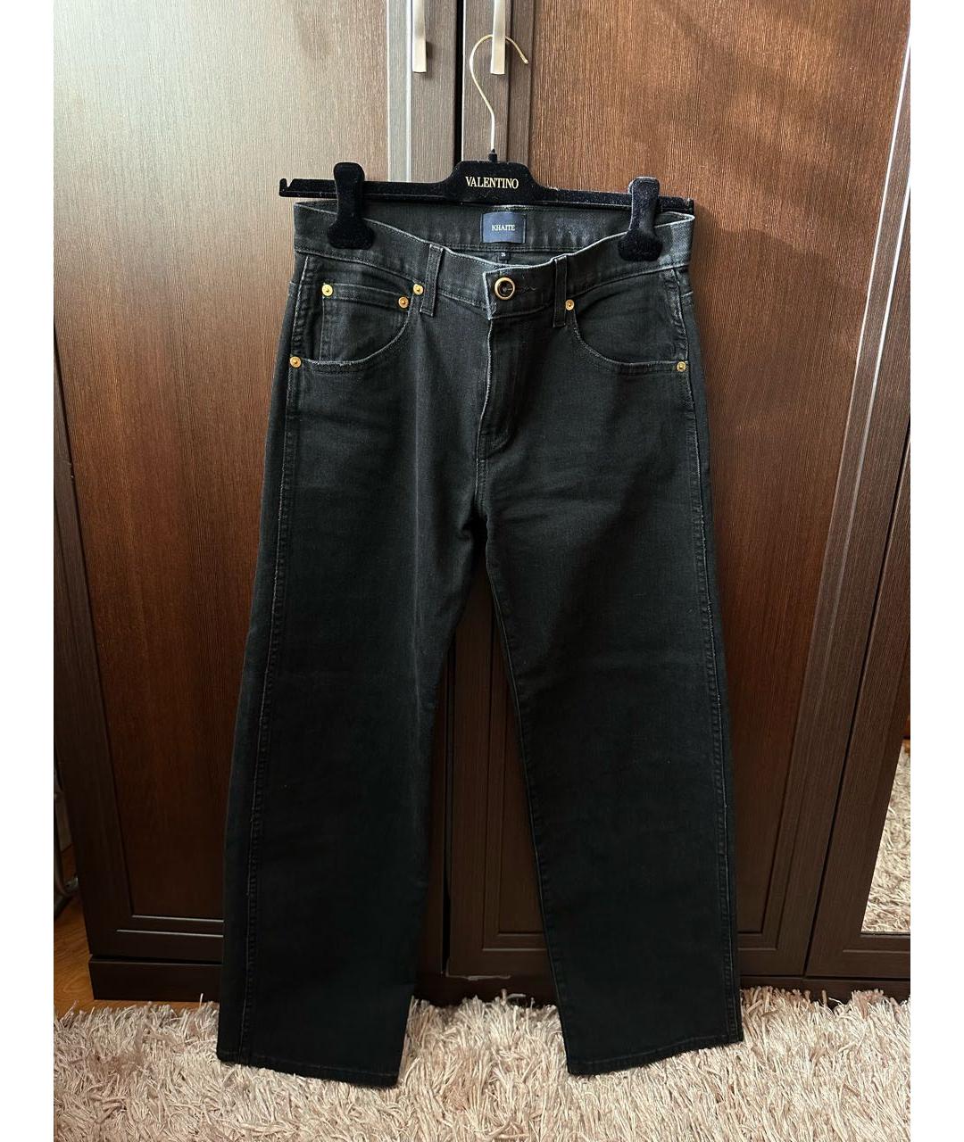 KHAITE Черные прямые джинсы, фото 2