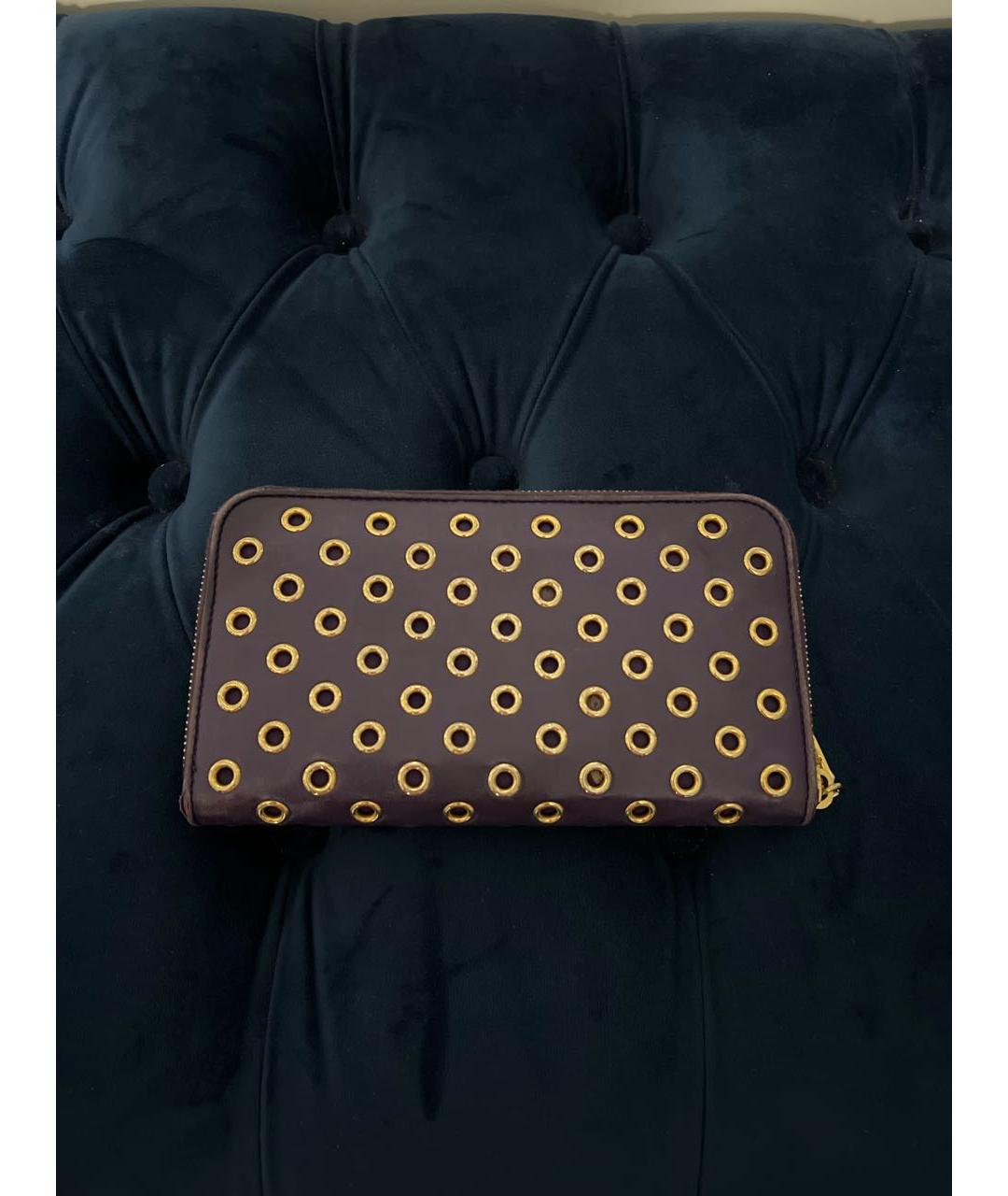MIU MIU Фиолетовый кожаный кошелек, фото 3