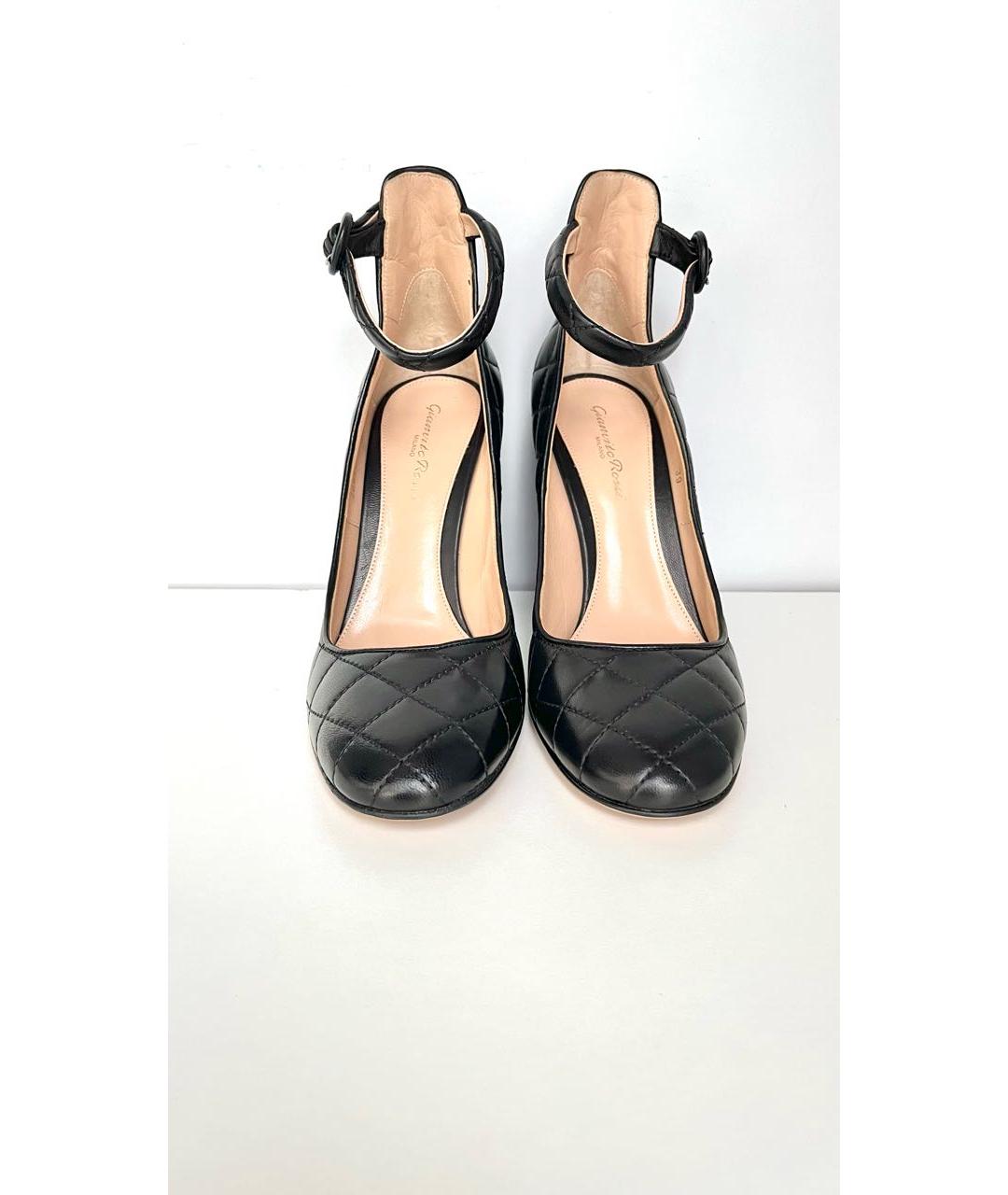 GIANVITO ROSSI Черные кожаные туфли, фото 4