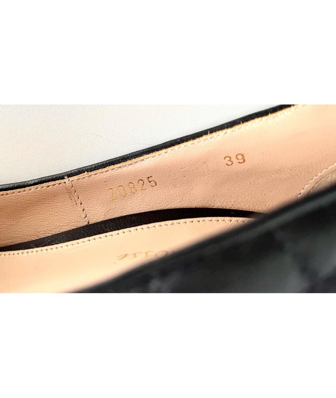 GIANVITO ROSSI Черные кожаные туфли, фото 8