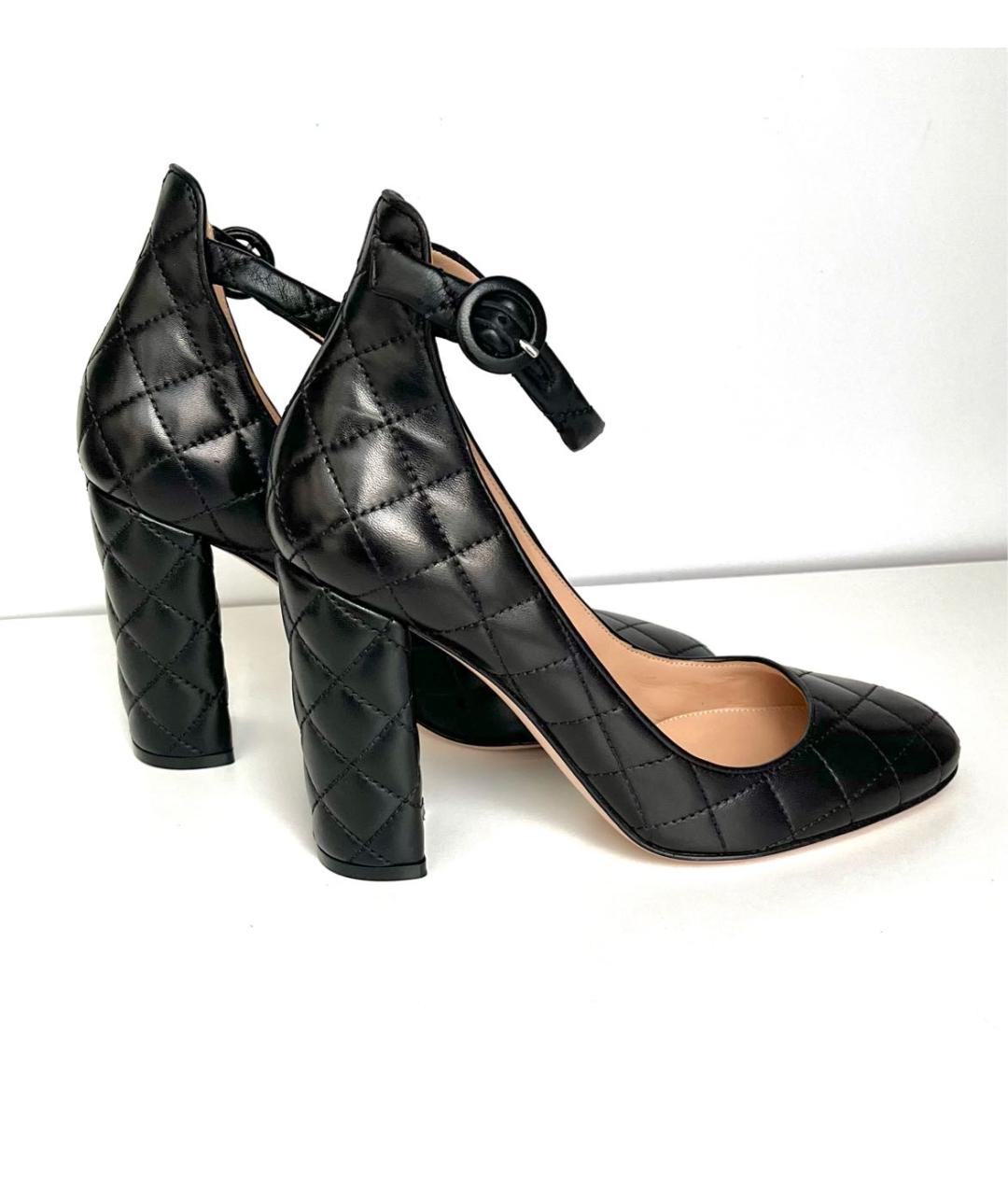 GIANVITO ROSSI Черные кожаные туфли, фото 5