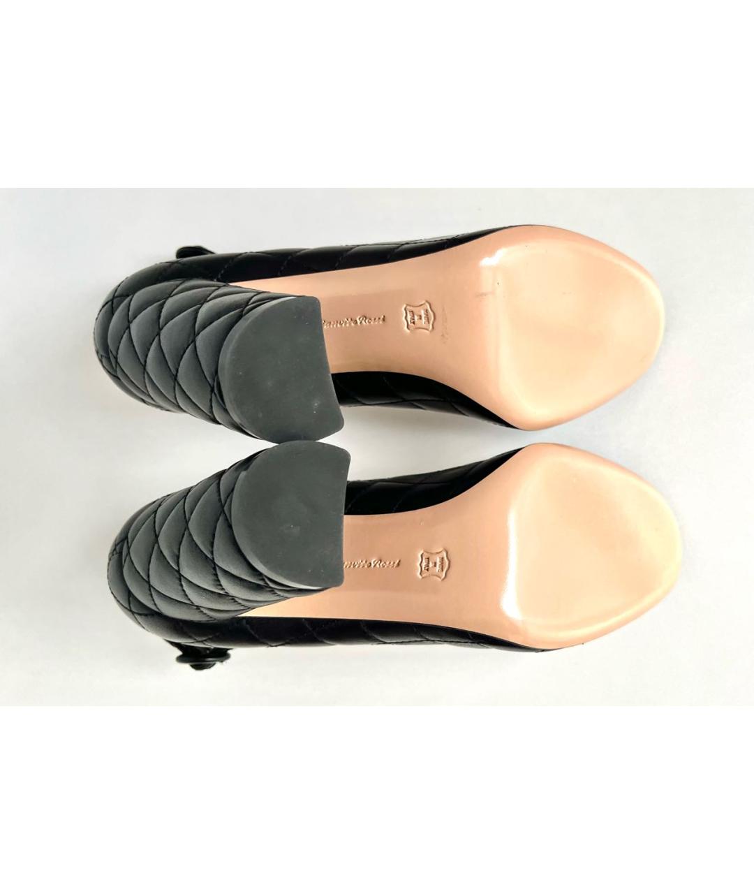 GIANVITO ROSSI Черные кожаные туфли, фото 7