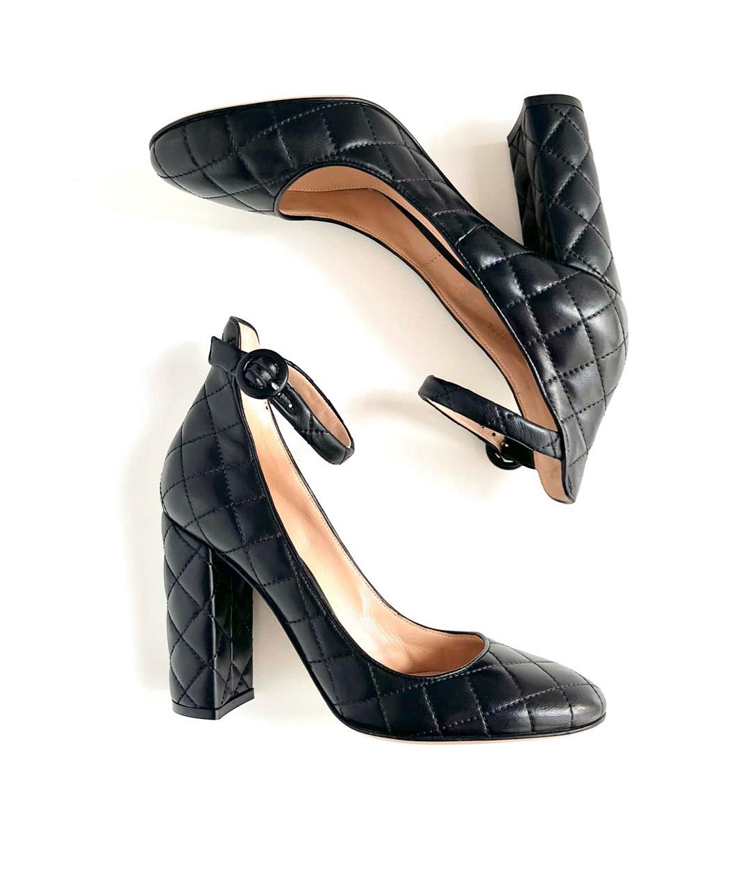 GIANVITO ROSSI Черные кожаные туфли, фото 9