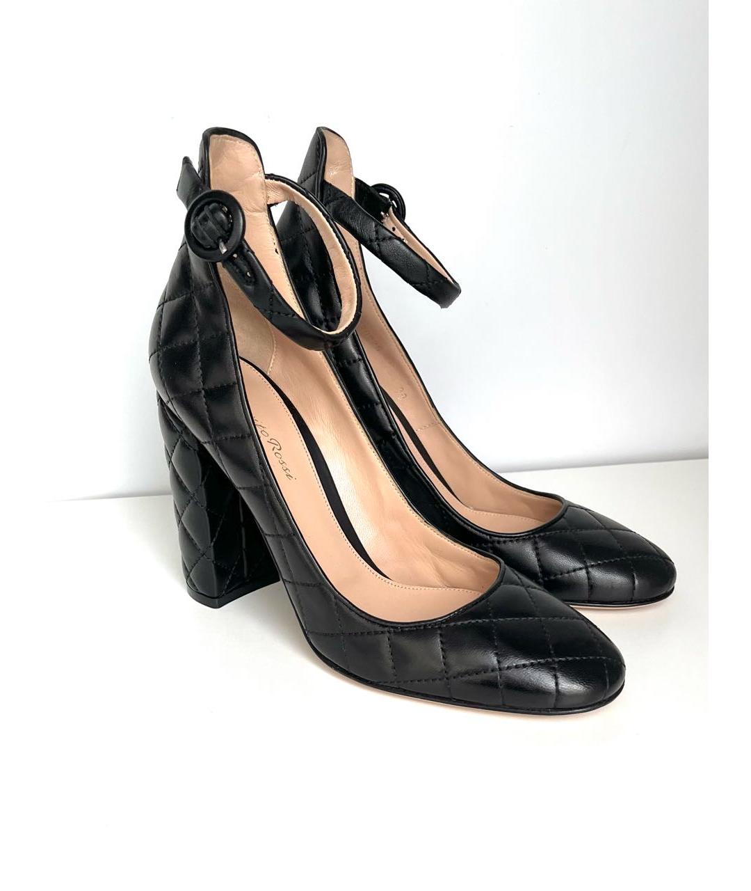 GIANVITO ROSSI Черные кожаные туфли, фото 3