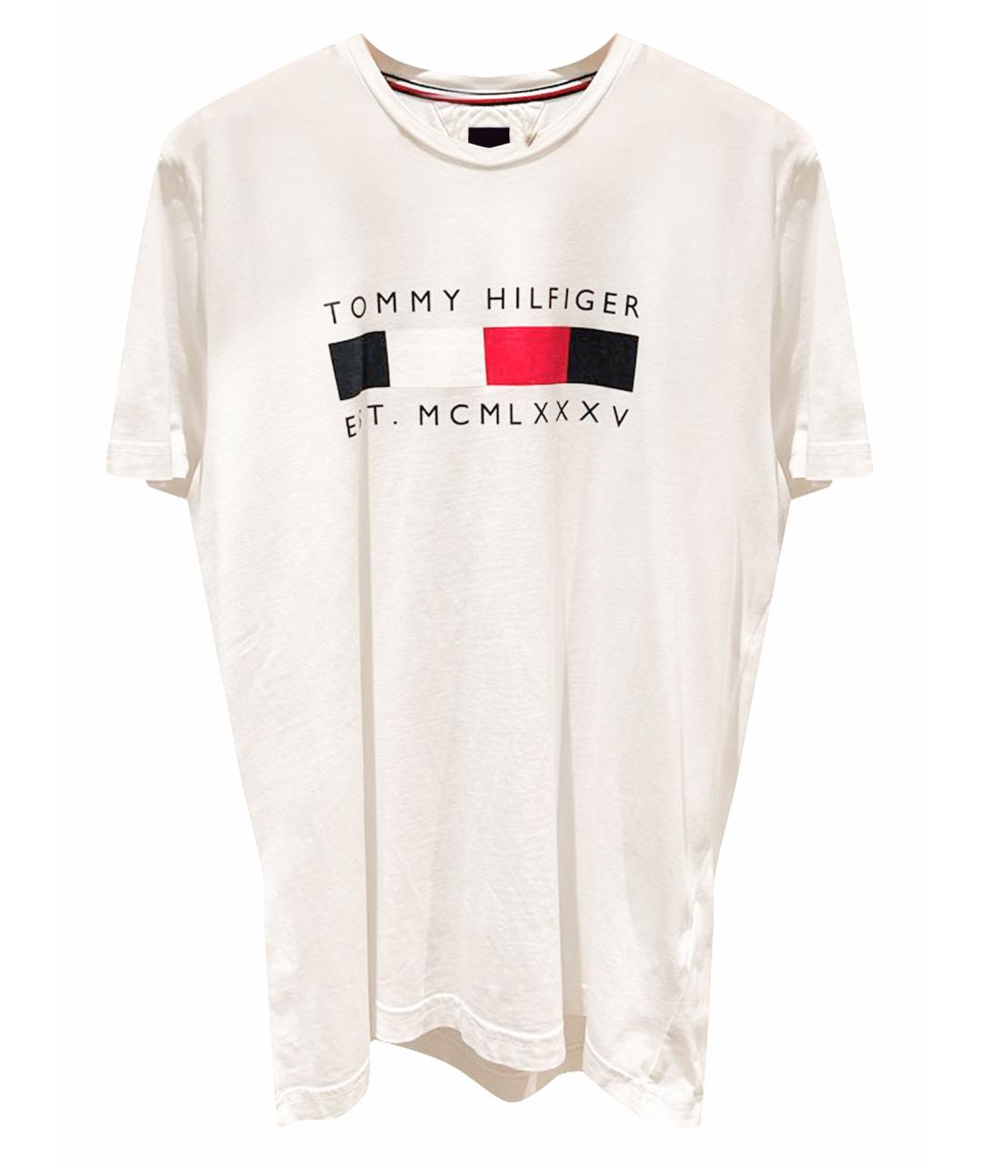 TOMMY HILFIGER Белая хлопковая футболка, фото 1