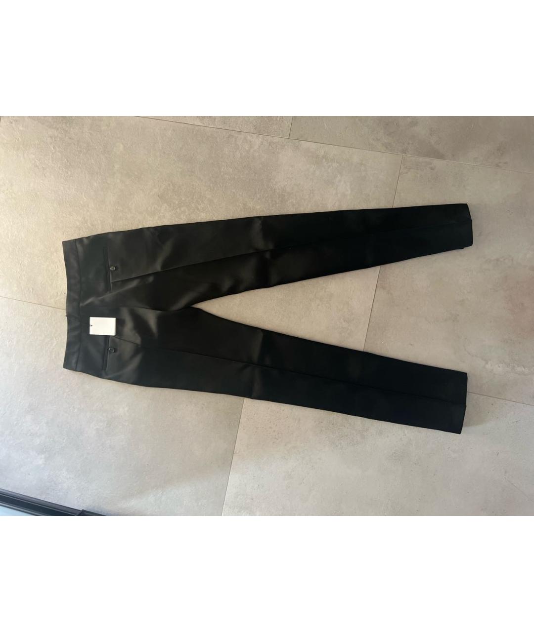 ISABEL MARANT Черные шерстяные прямые брюки, фото 2